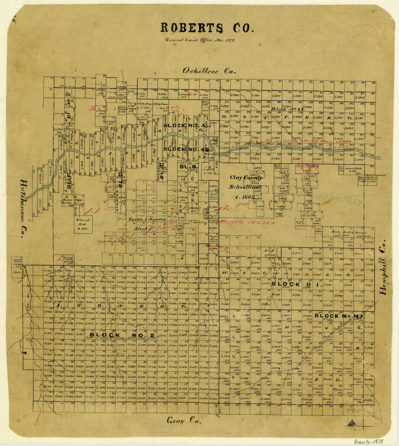 3991, Roberts County, General Map Collection