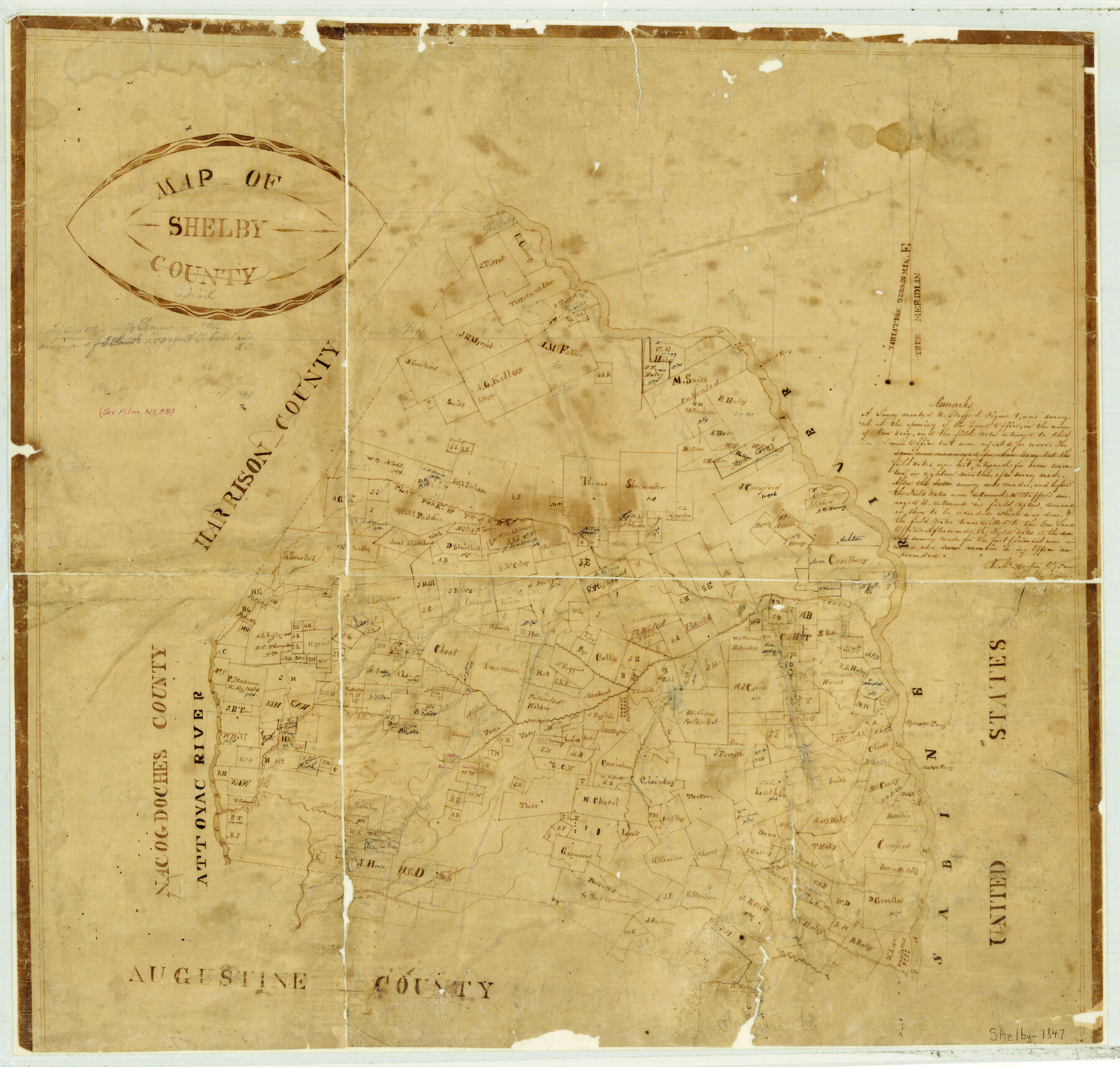 4032, Map of Shelby County, General Map Collection