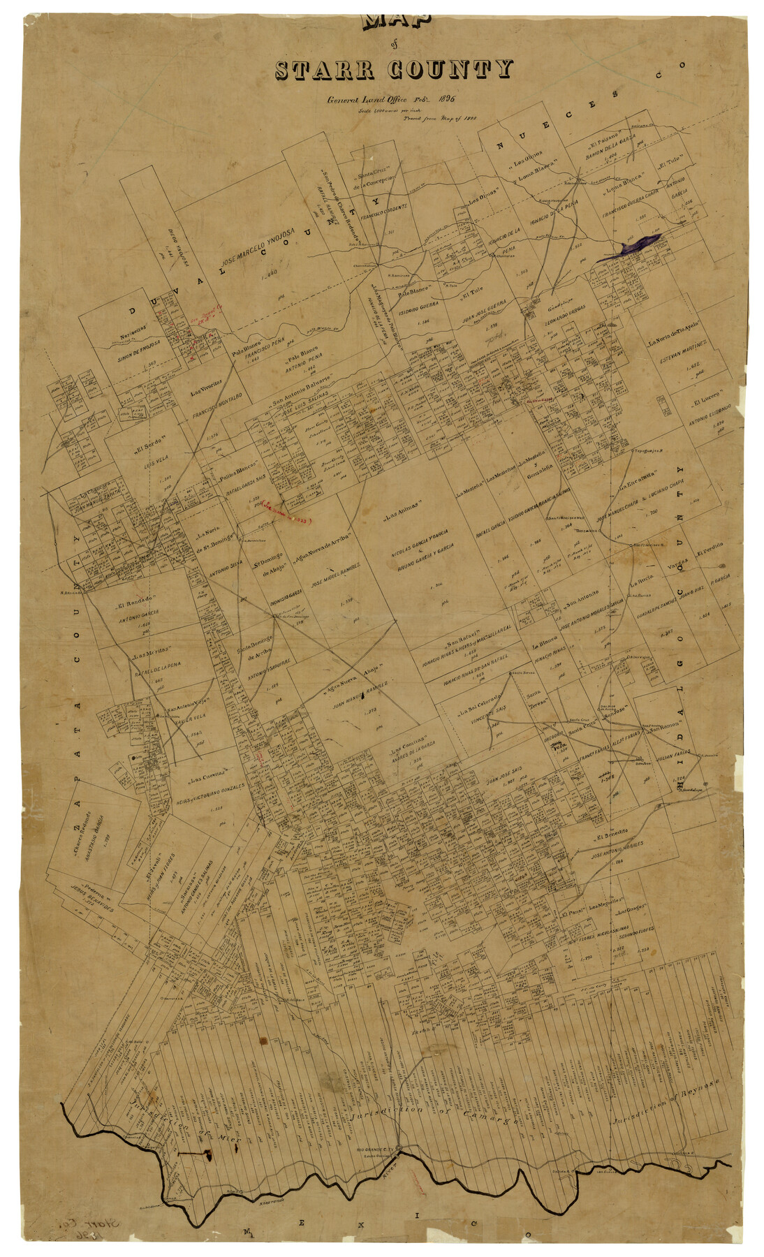 4050, Map of Starr County, General Map Collection