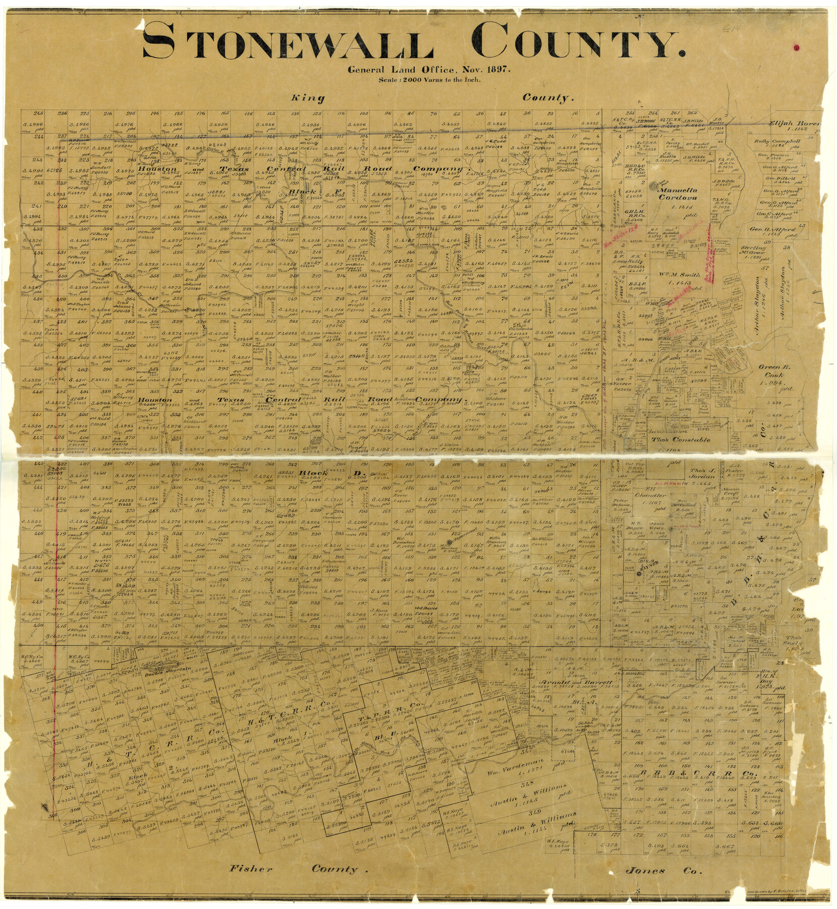 4057, Stonewall County, General Map Collection