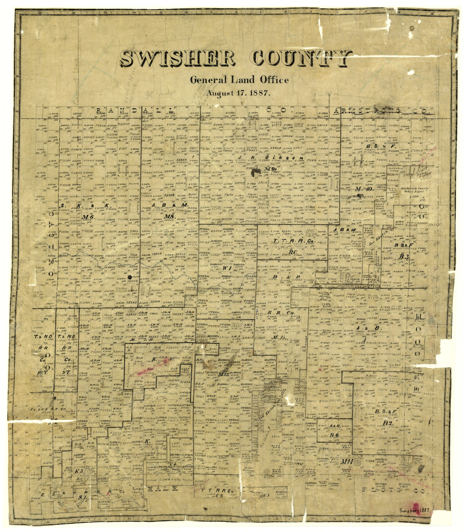 4062, Swisher County, General Map Collection