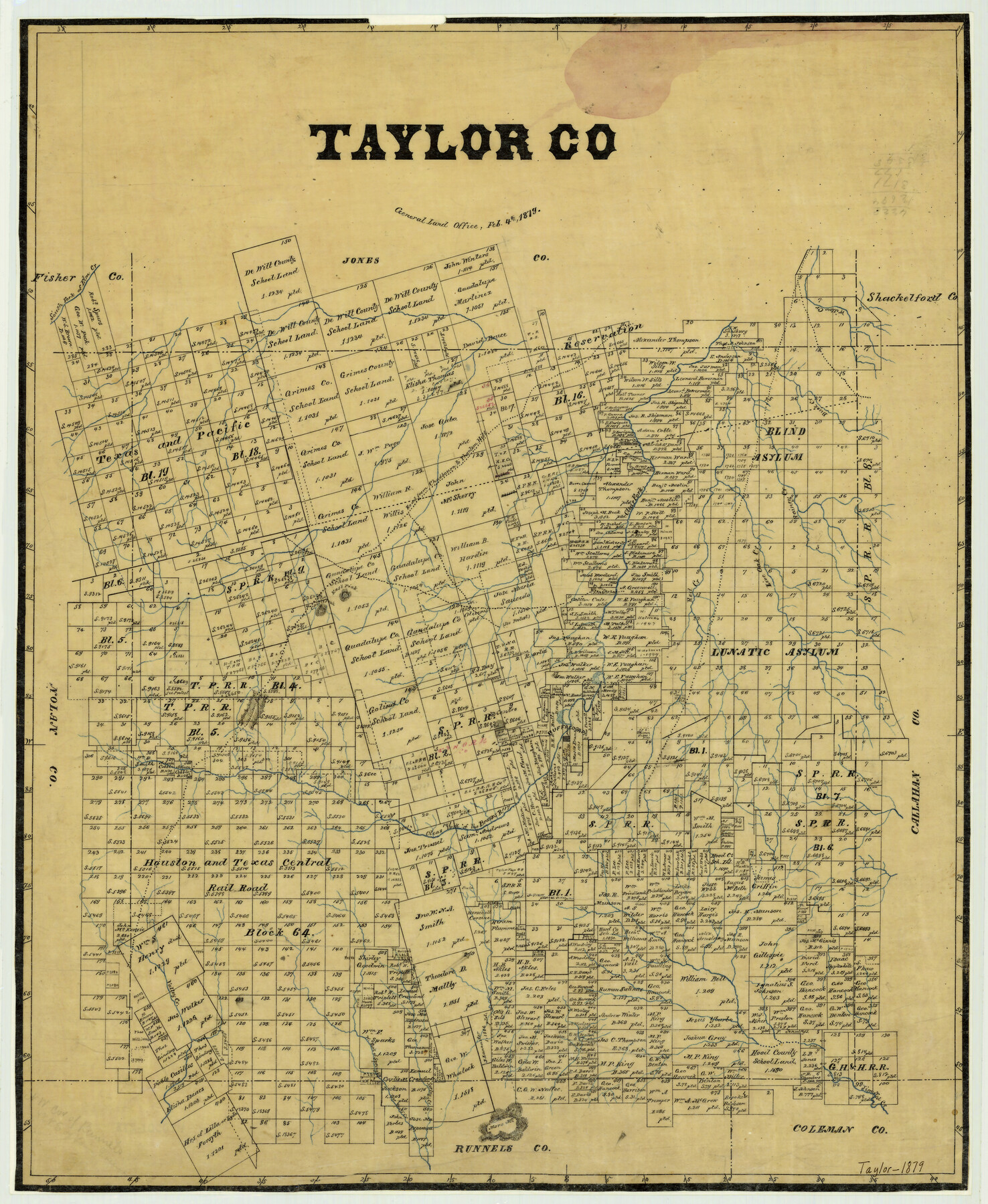 4073, Taylor County, General Map Collection