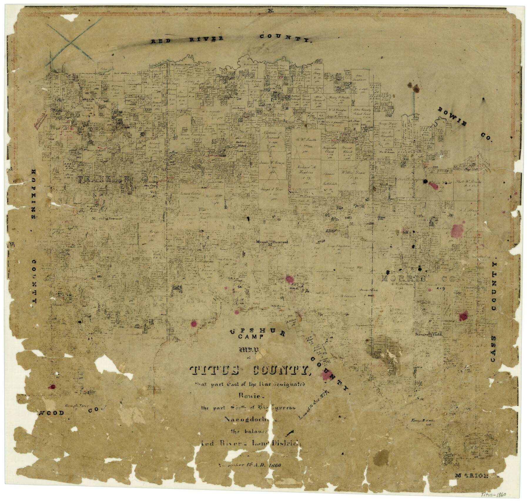 4081, Map of Titus County, General Map Collection