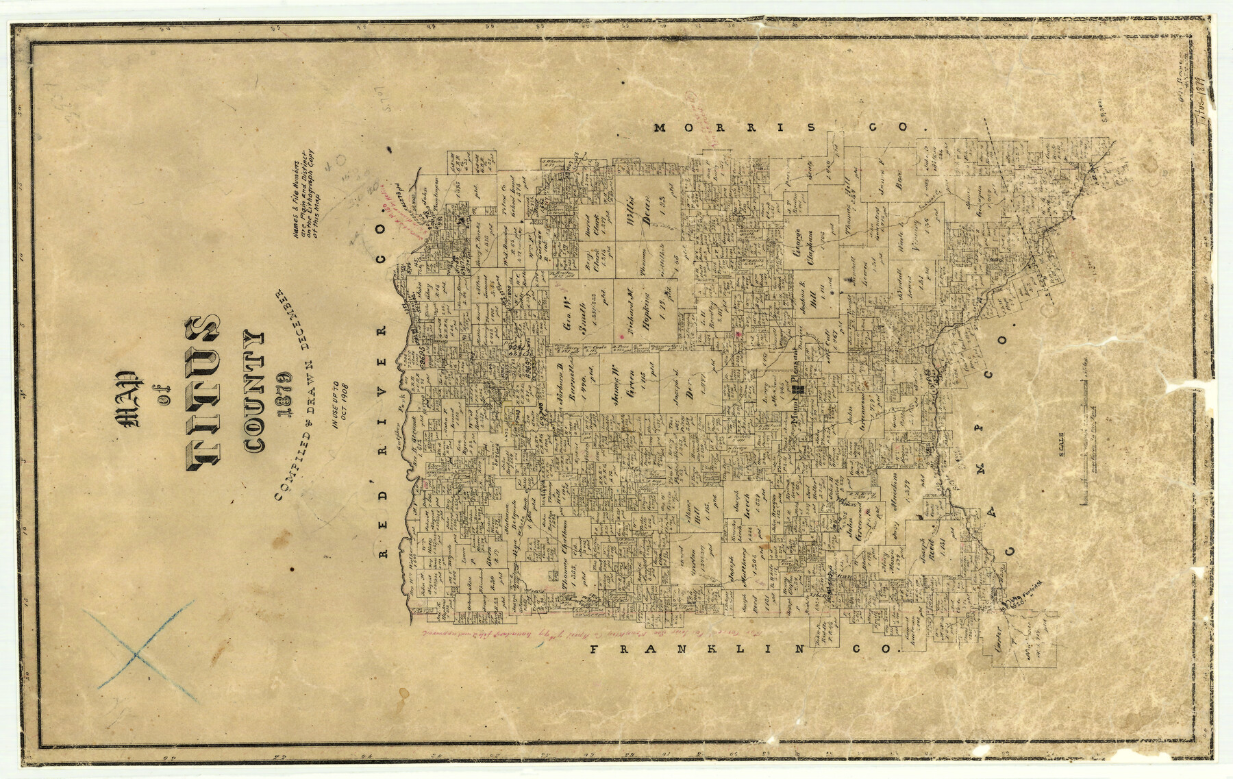 Map of Titus County | 4082, Map of Titus County, General Map Collection ...