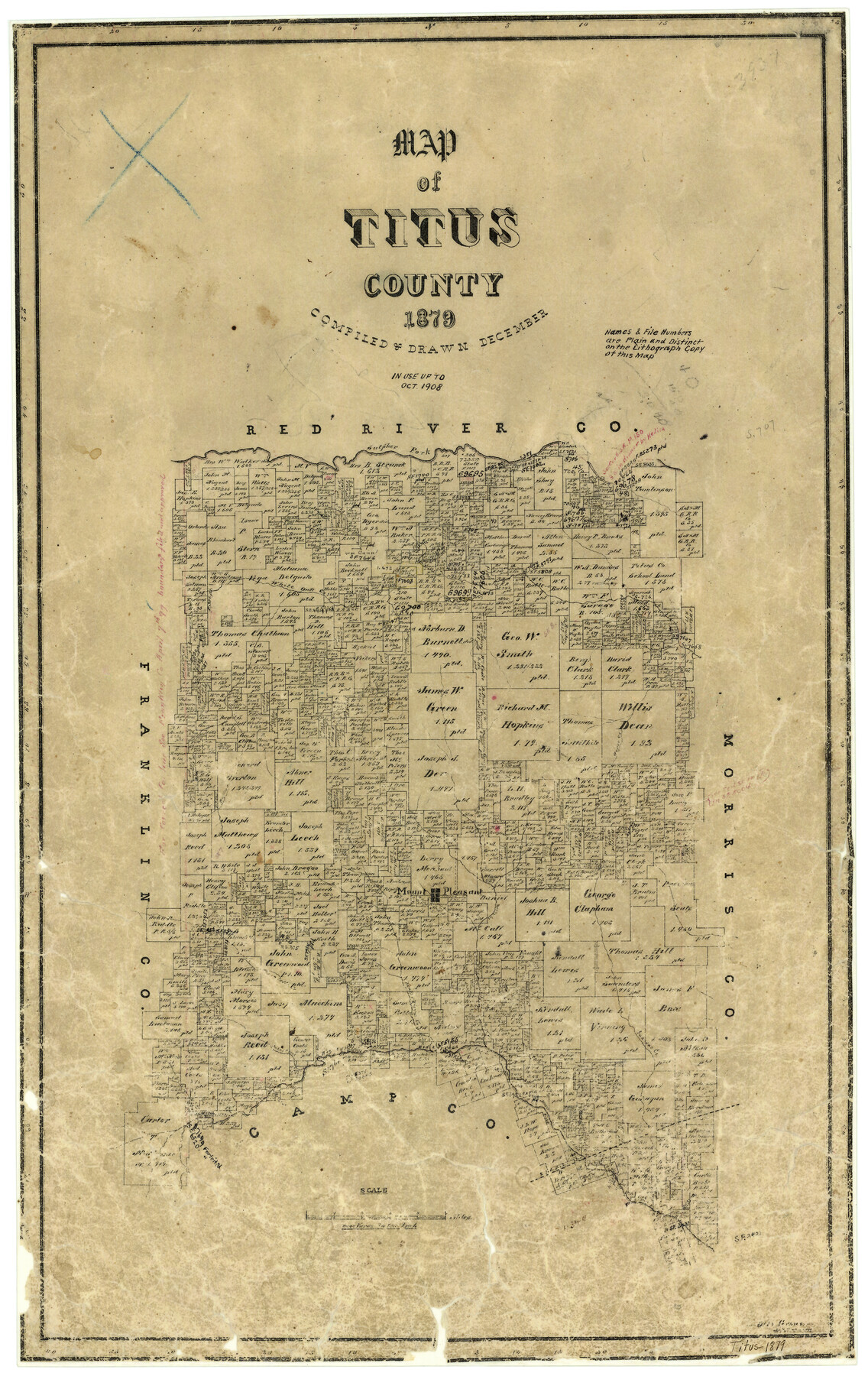 4082, Map of Titus County, General Map Collection