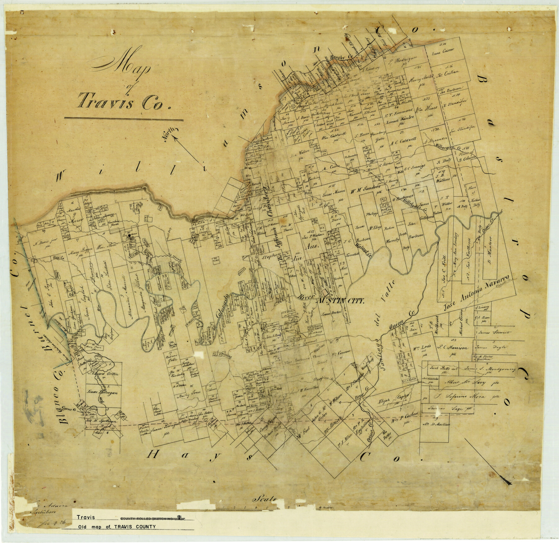 4090, Map of Travis County, General Map Collection