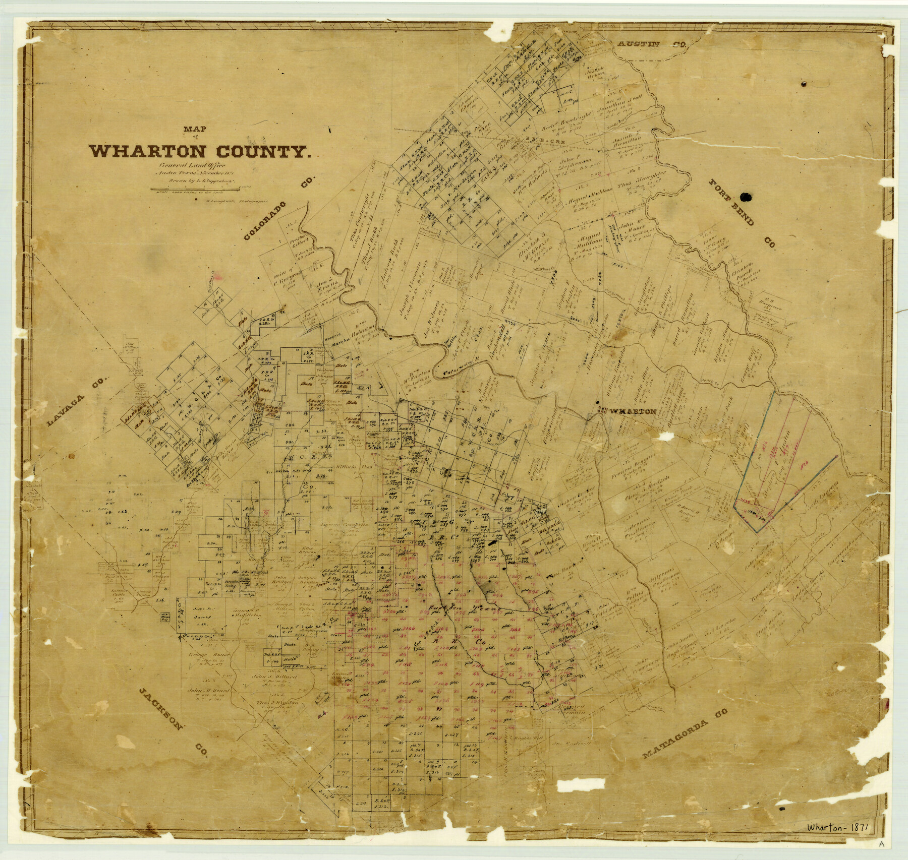 4135, Map of Wharton County, General Map Collection