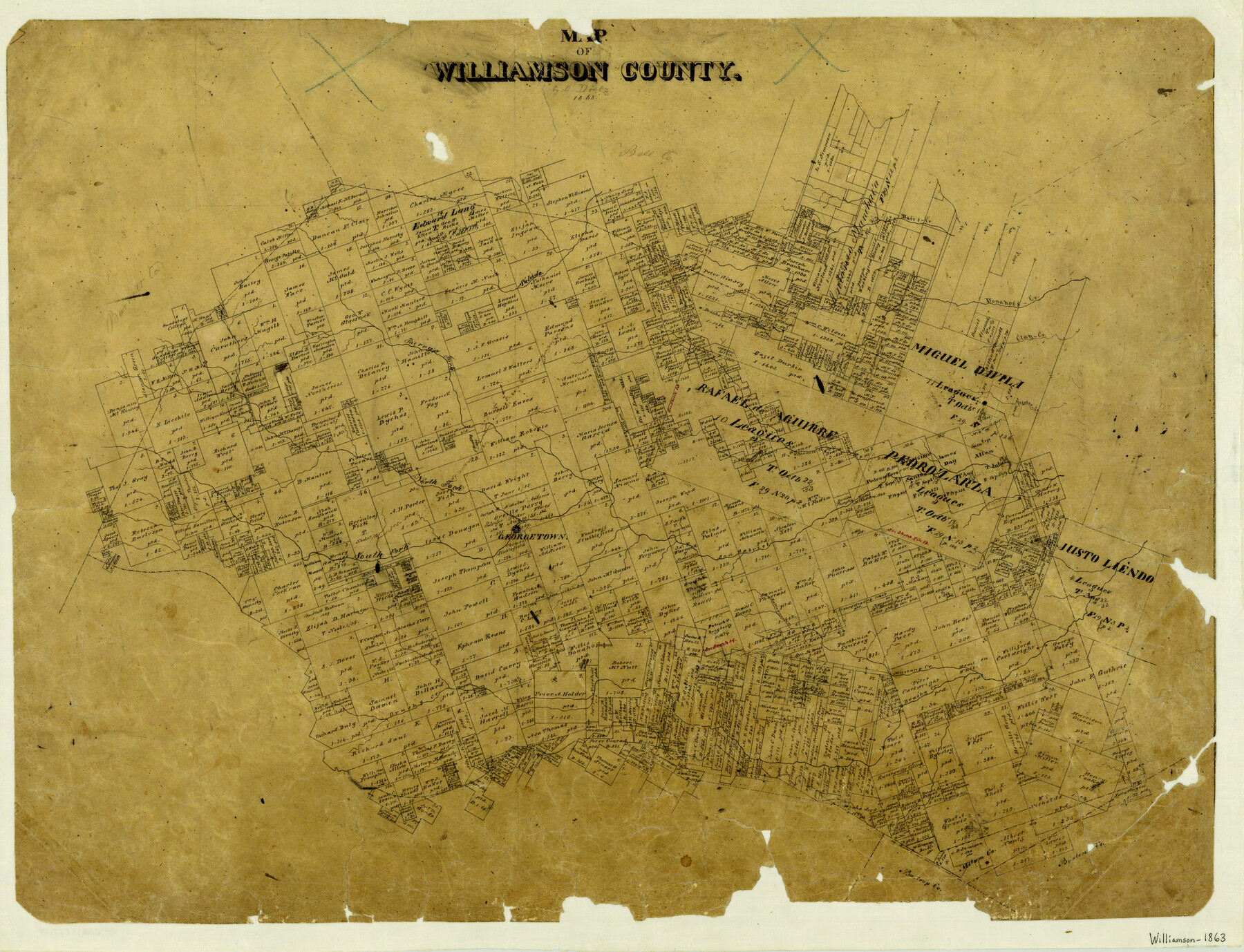 4150, Map of Williamson County, General Map Collection