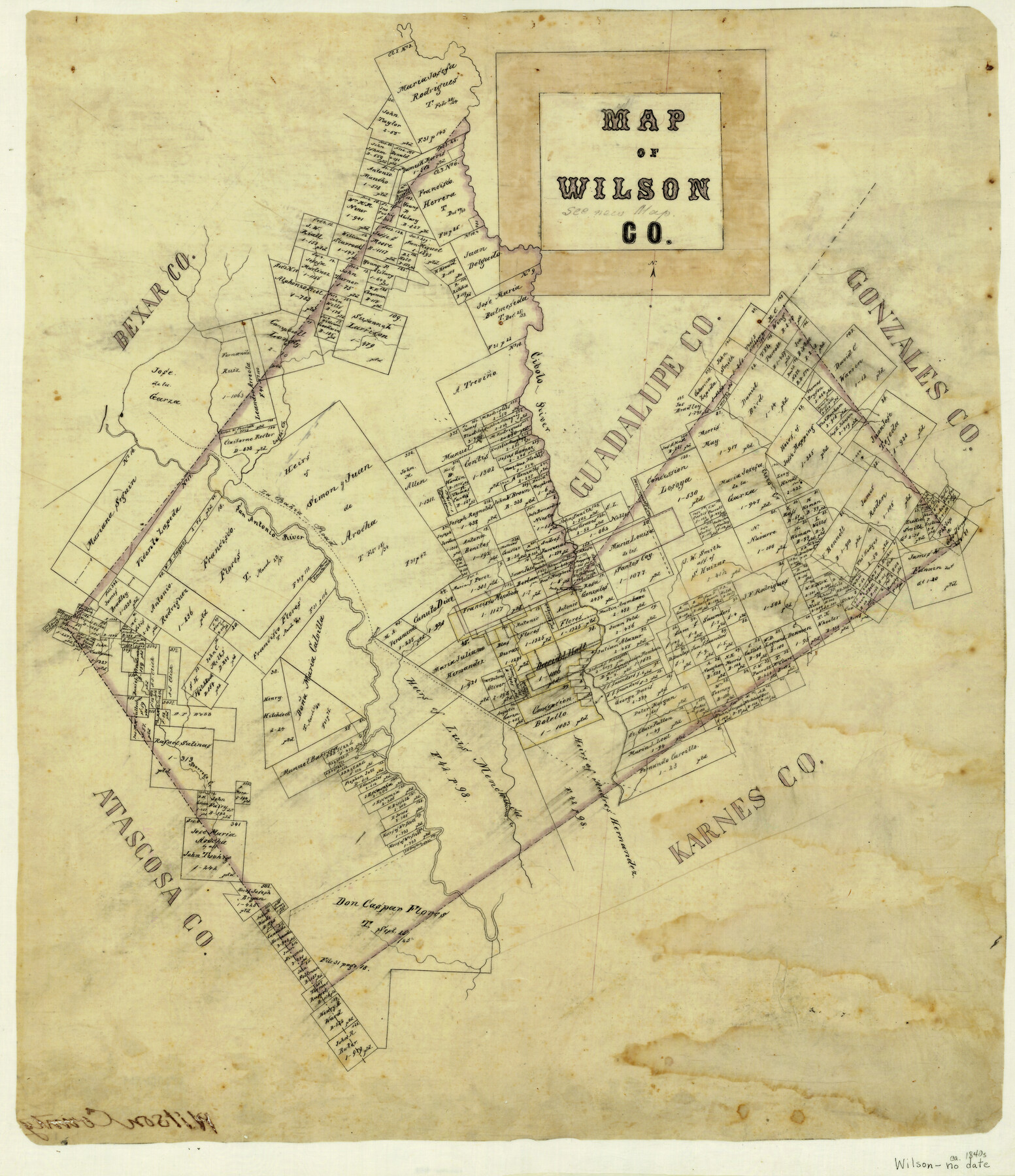 4154, Map of Wilson County, General Map Collection