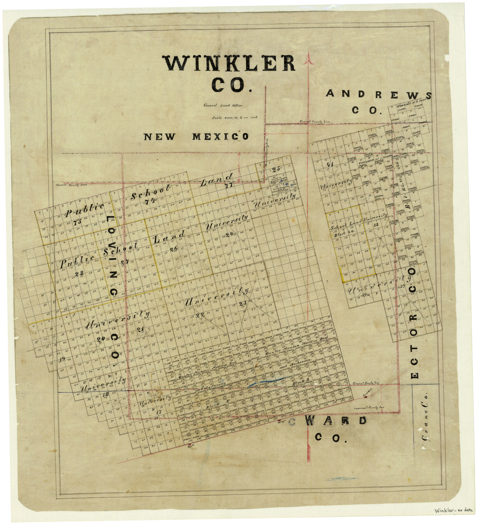 4159, Winkler County, General Map Collection