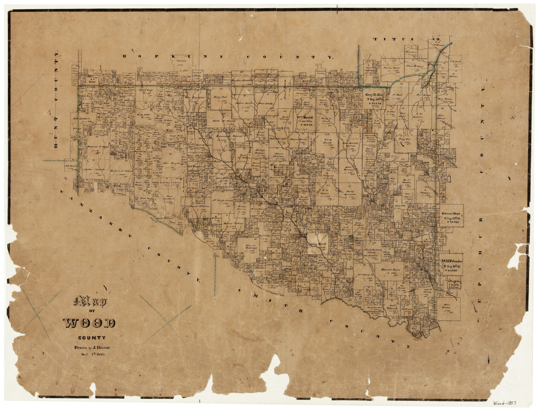 4165, Map of Wood County, General Map Collection