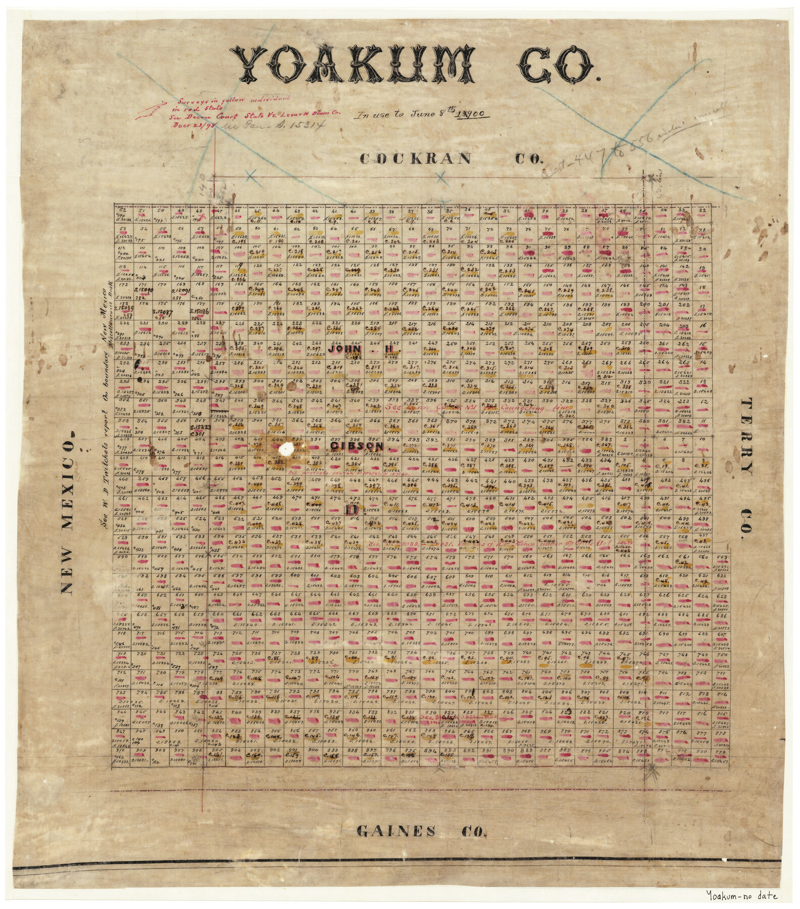 4171, Yoakum County, General Map Collection
