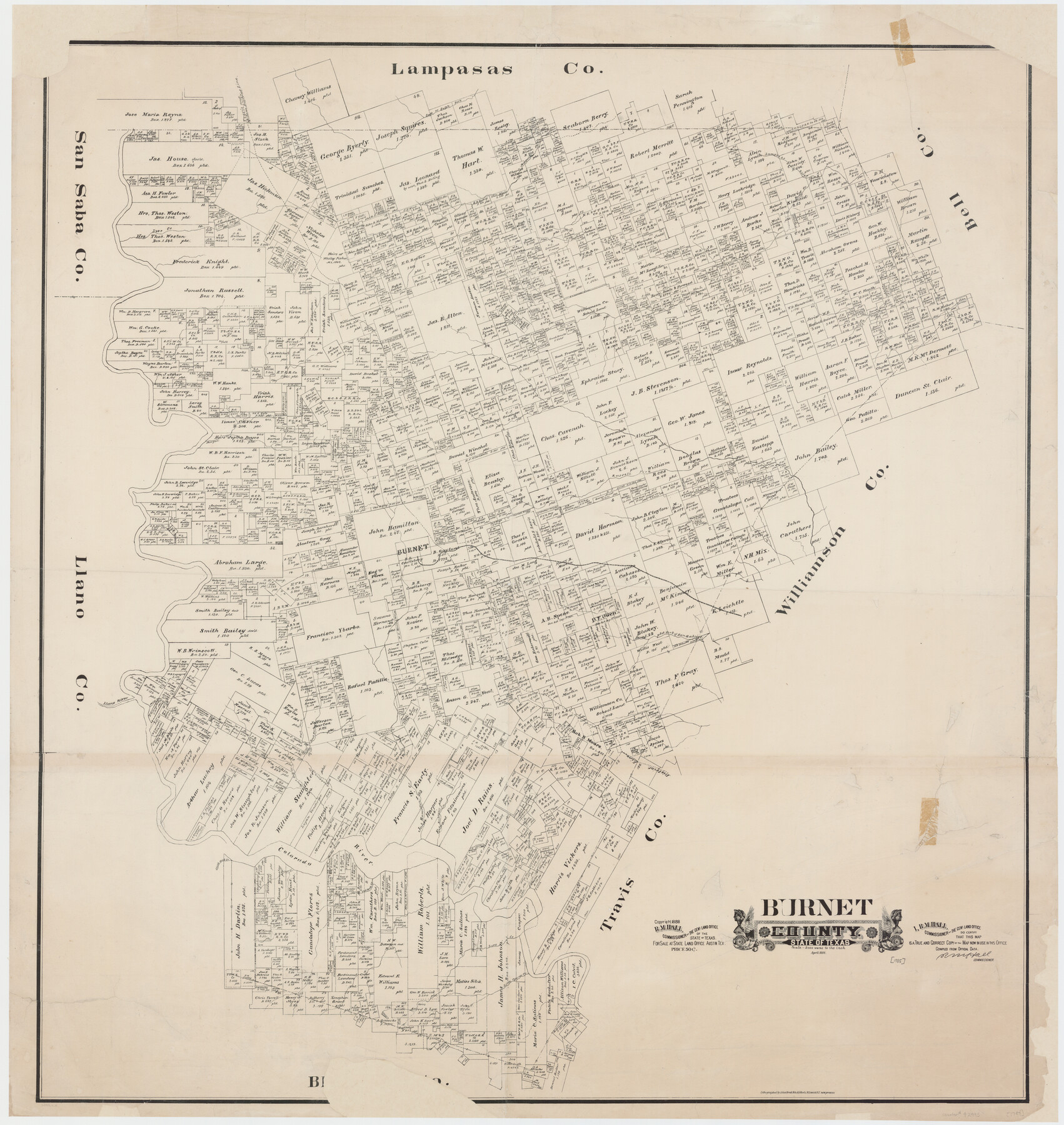 42995, Burnet County, General Map Collection