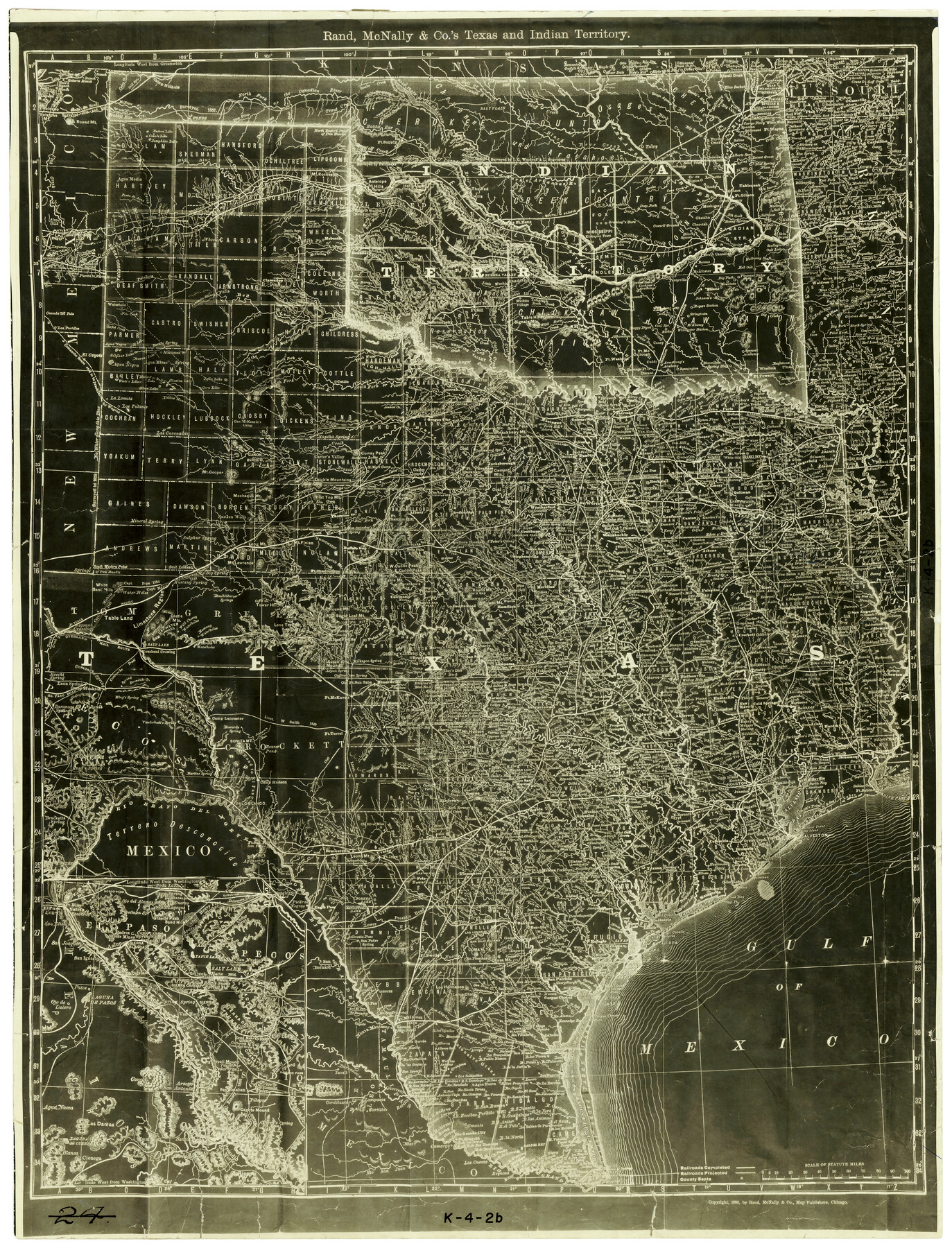 4331, Rand, McNally and Co.'s Texas and Indian Territory, General Map Collection