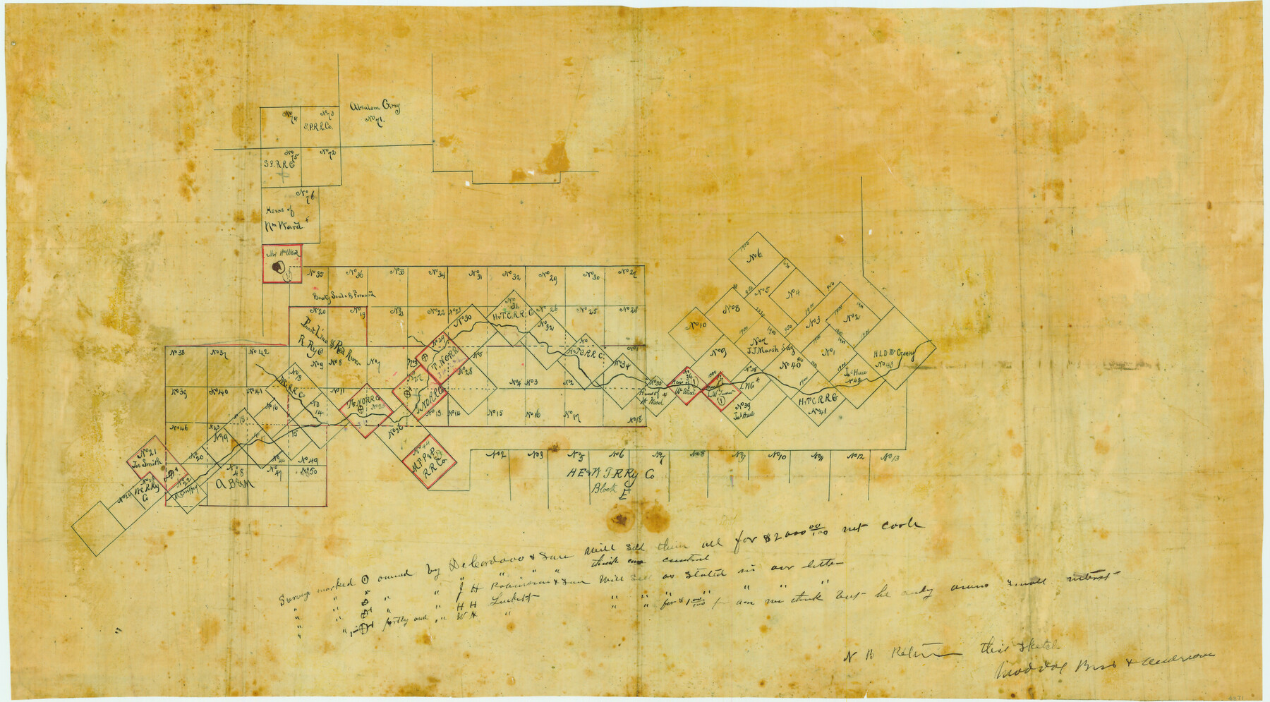 4371, [Sketch in Edwards & Sutton Counties, Texas], Maddox Collection