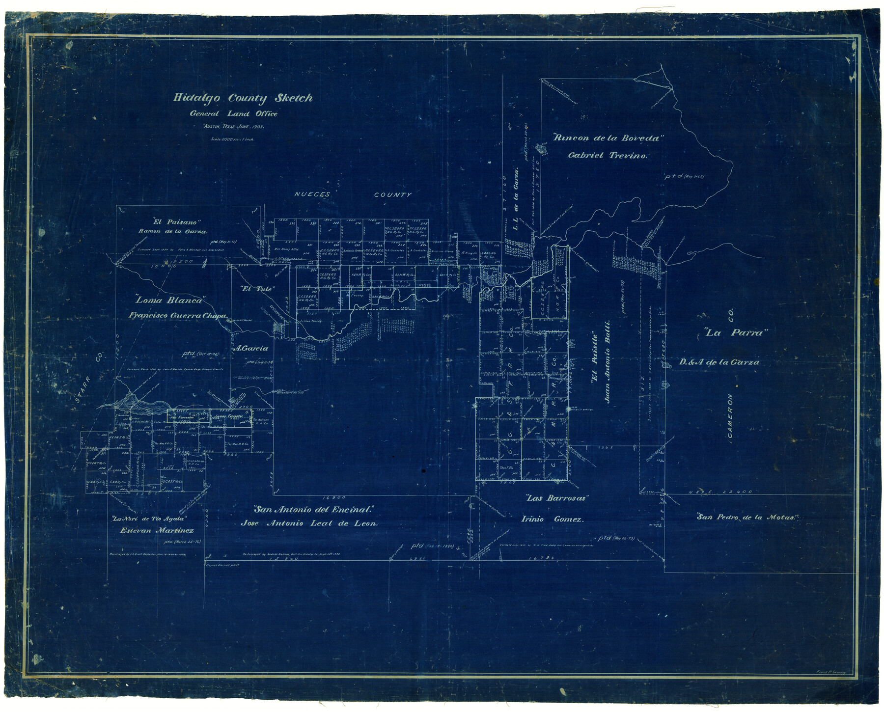 4450, Hidalgo County Sketch, Maddox Collection