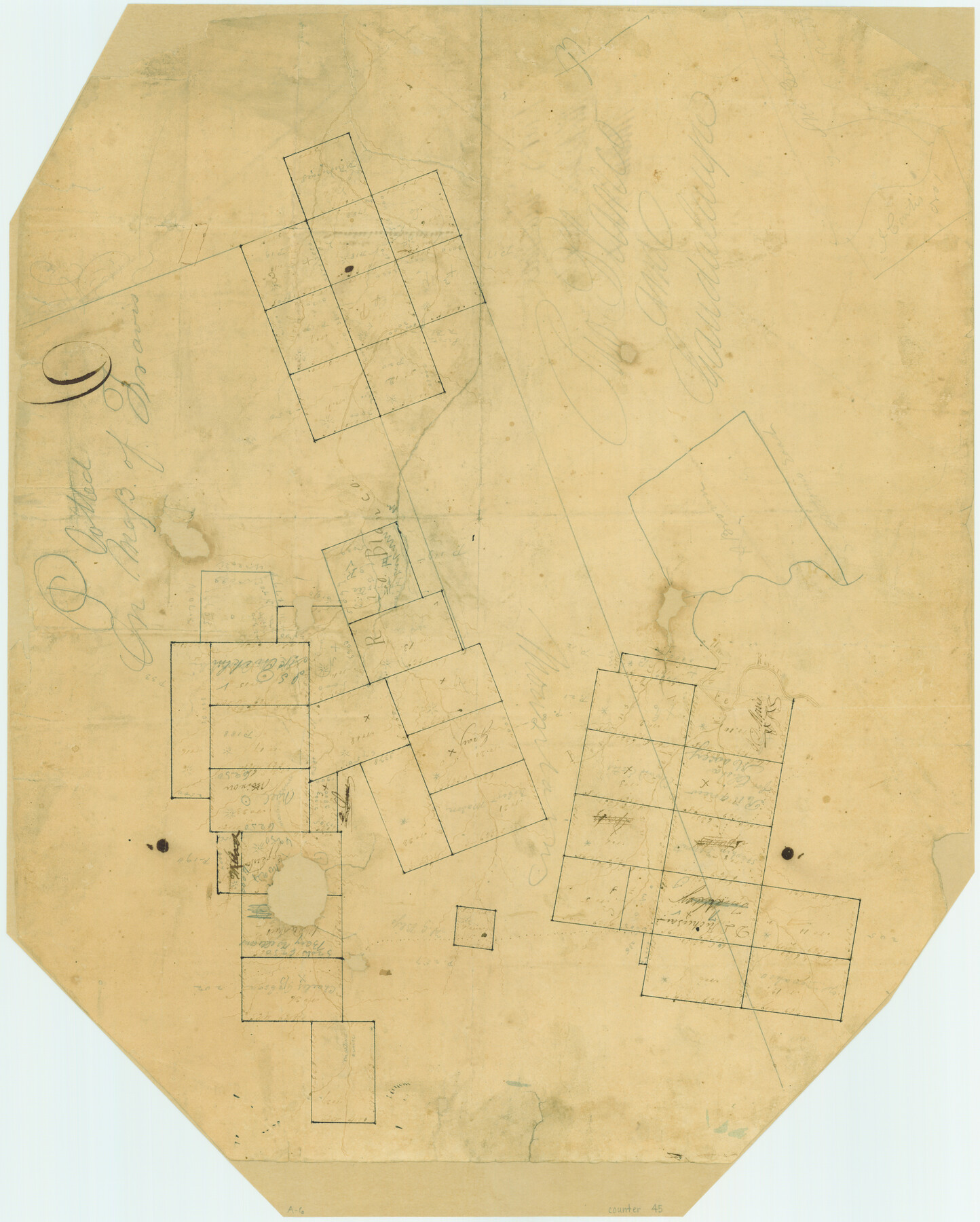 45, [Surveys along the Guadalupe River and Blanco Creek], General Map Collection