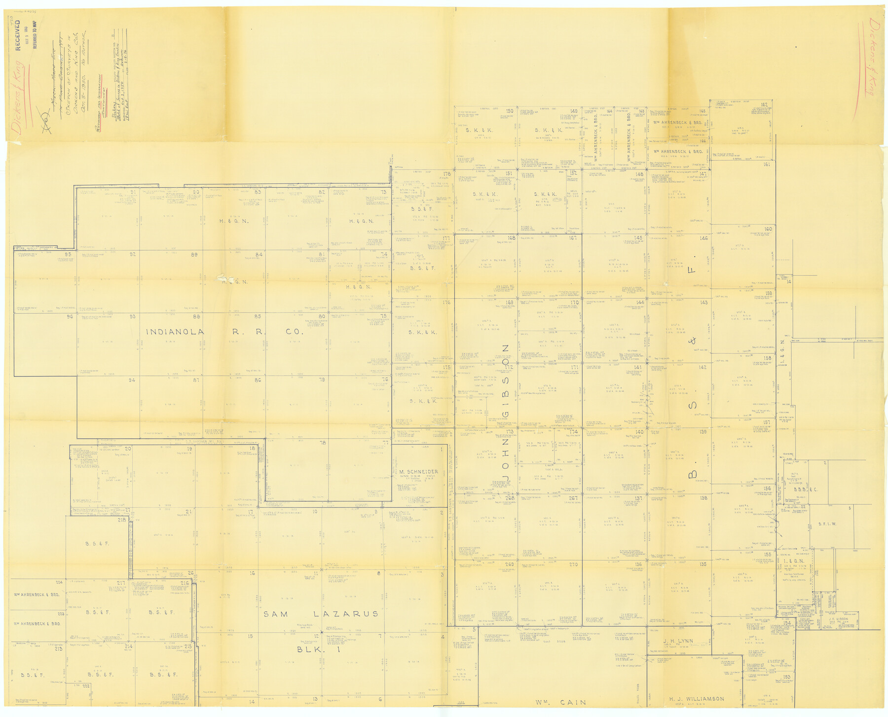 45135, Dickens County Rolled Sketch 13, General Map Collection