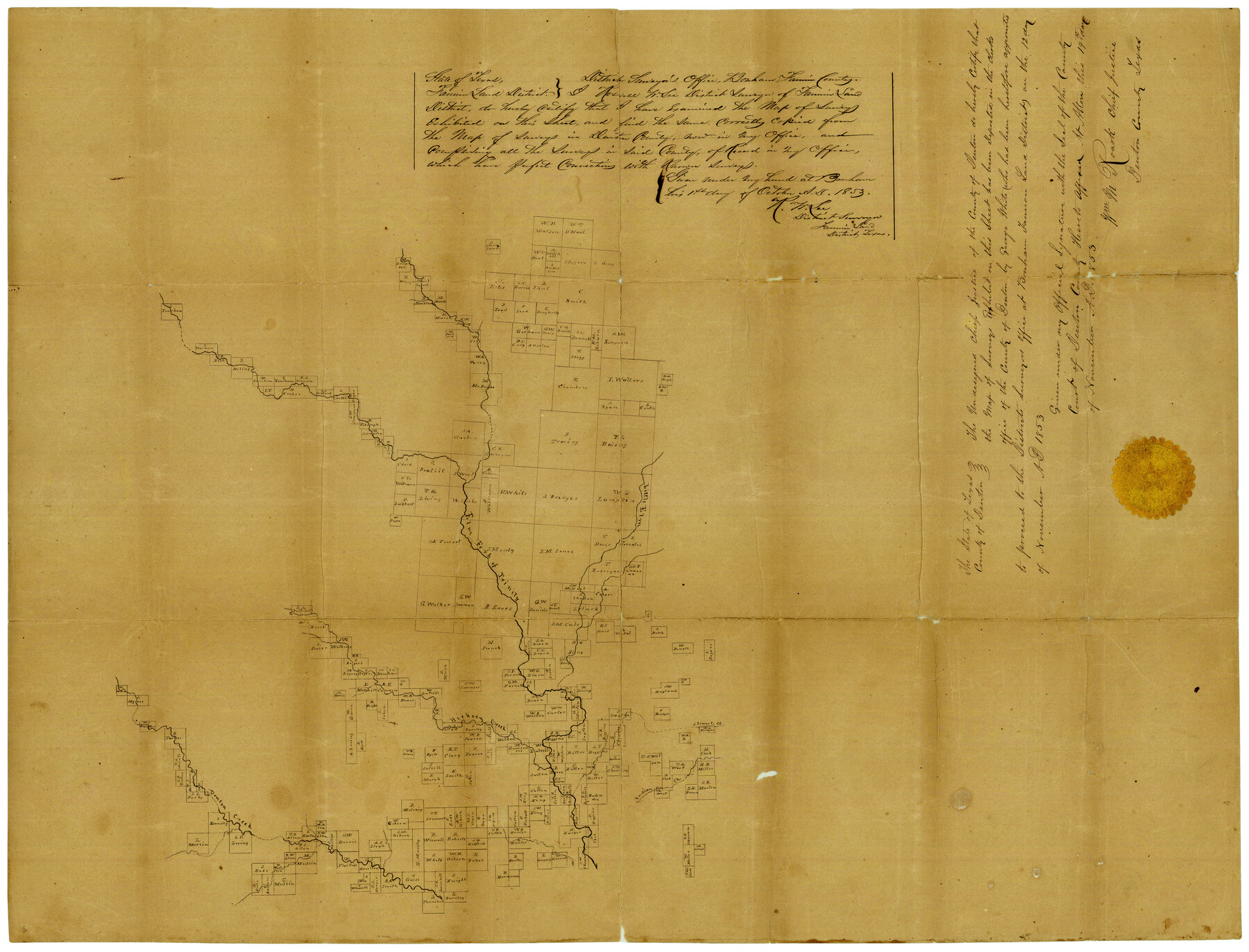 4529, [Map of Denton County], General Map Collection