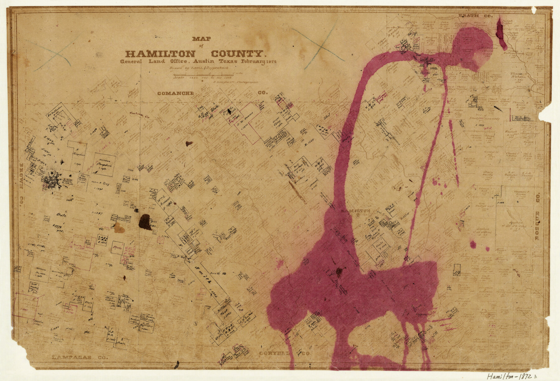 4555, Map of Hamilton County, General Map Collection