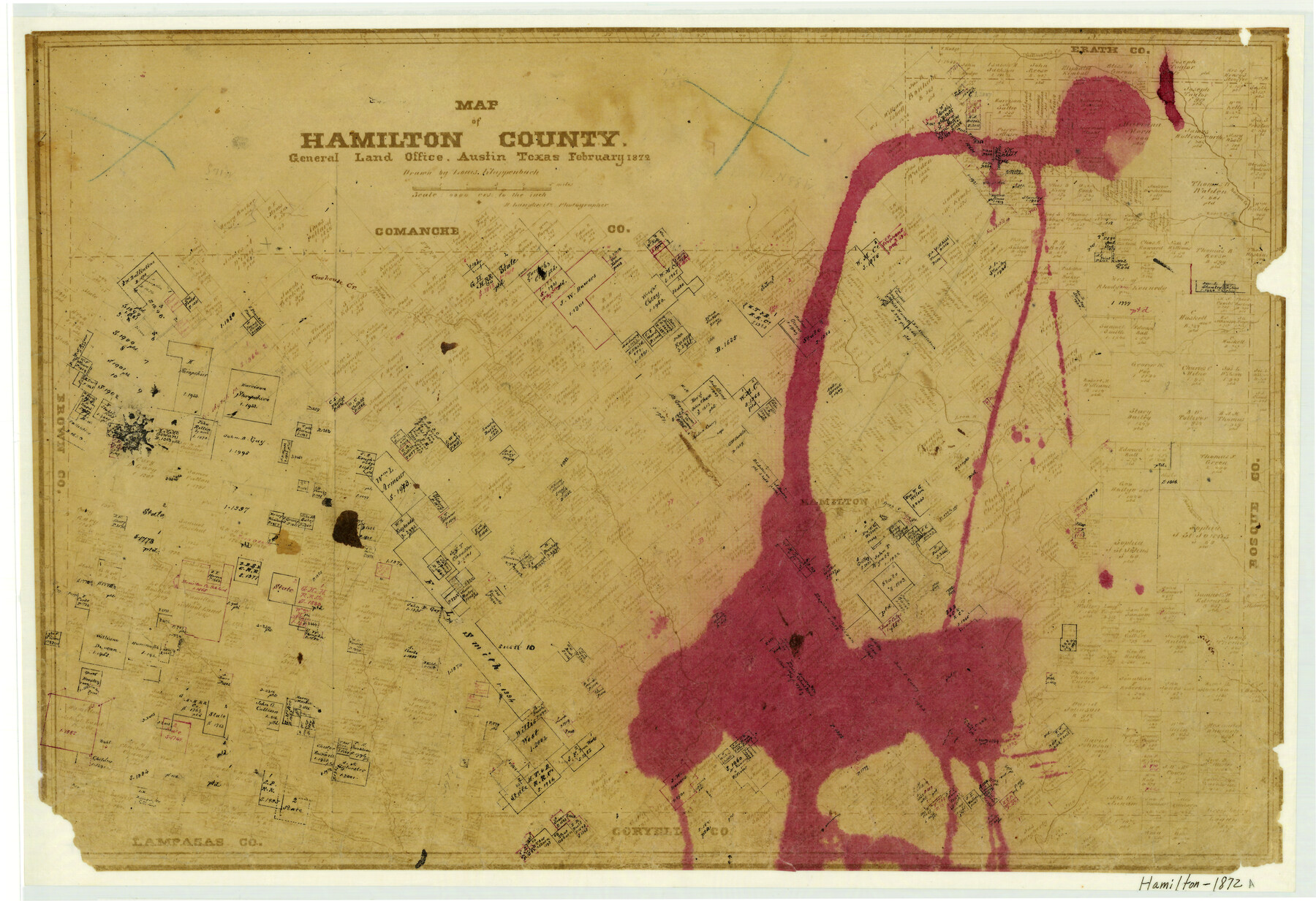 4555, Map of Hamilton County, General Map Collection