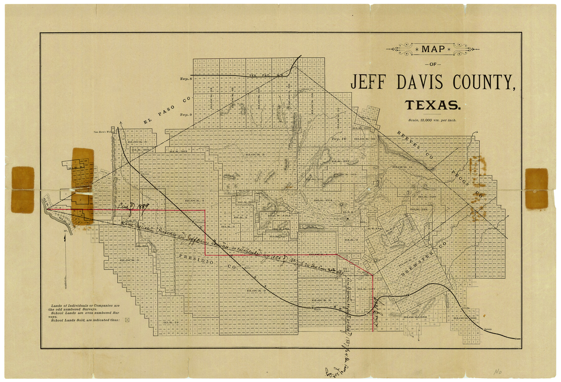 4572, Jeff Davis County Texas, General Map Collection
