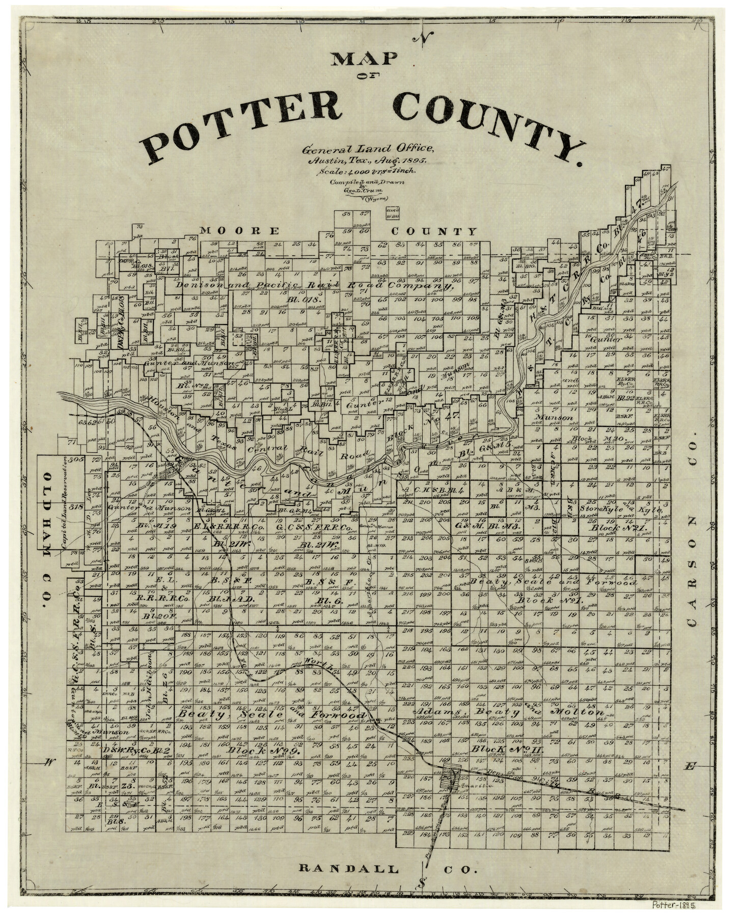 4589, Map of Potter County, General Map Collection