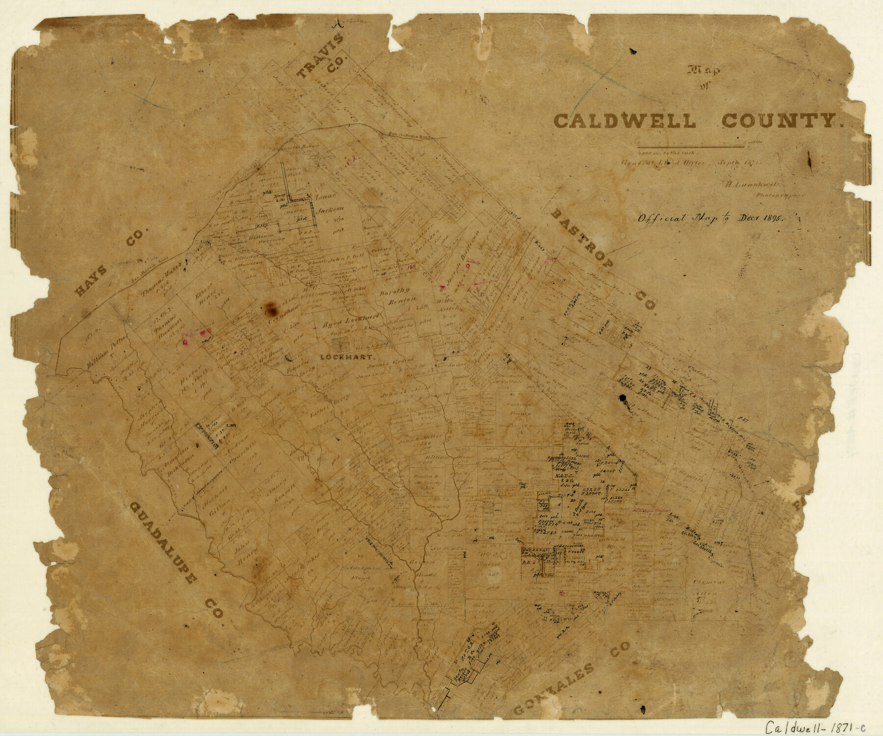 4591, Map of Caldwell County, General Map Collection