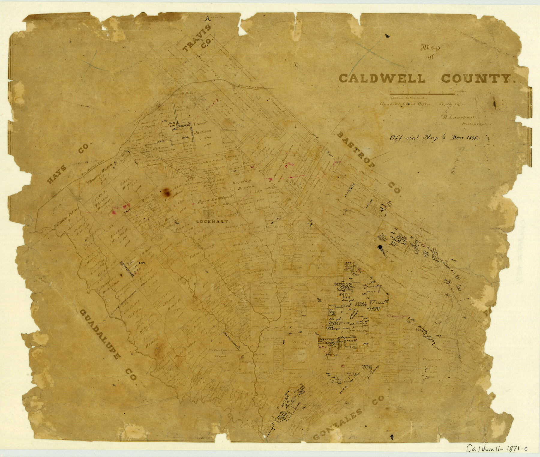 Map of Caldwell County 4591, Map of Caldwell County, General Map