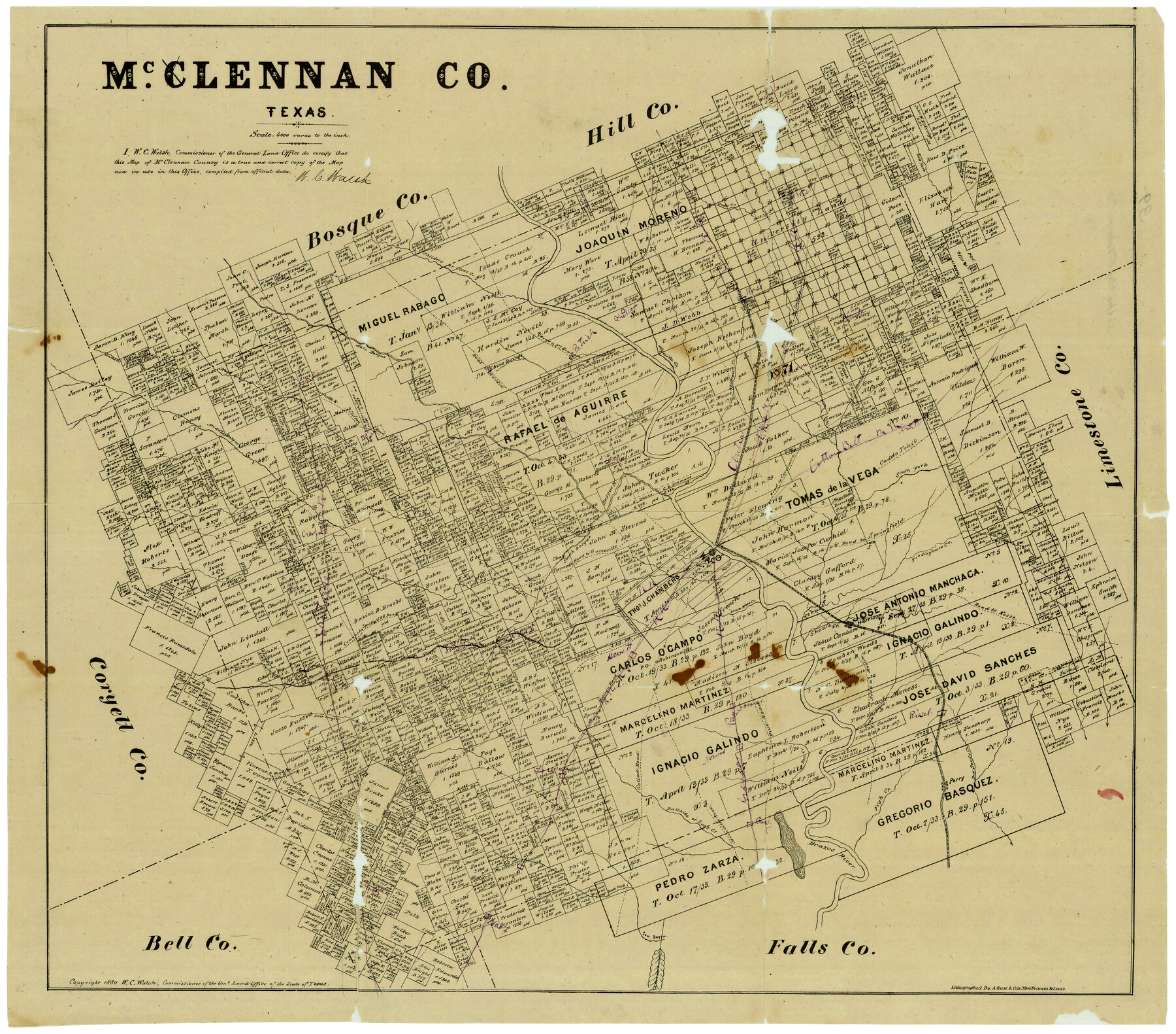 4597, McClennan County, General Map Collection