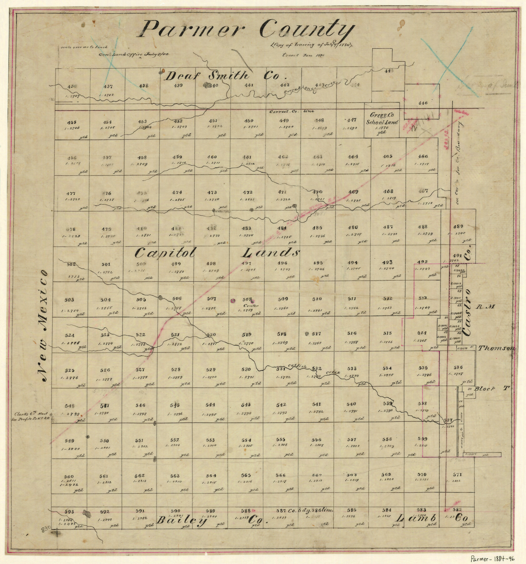 4612, Parmer County, General Map Collection