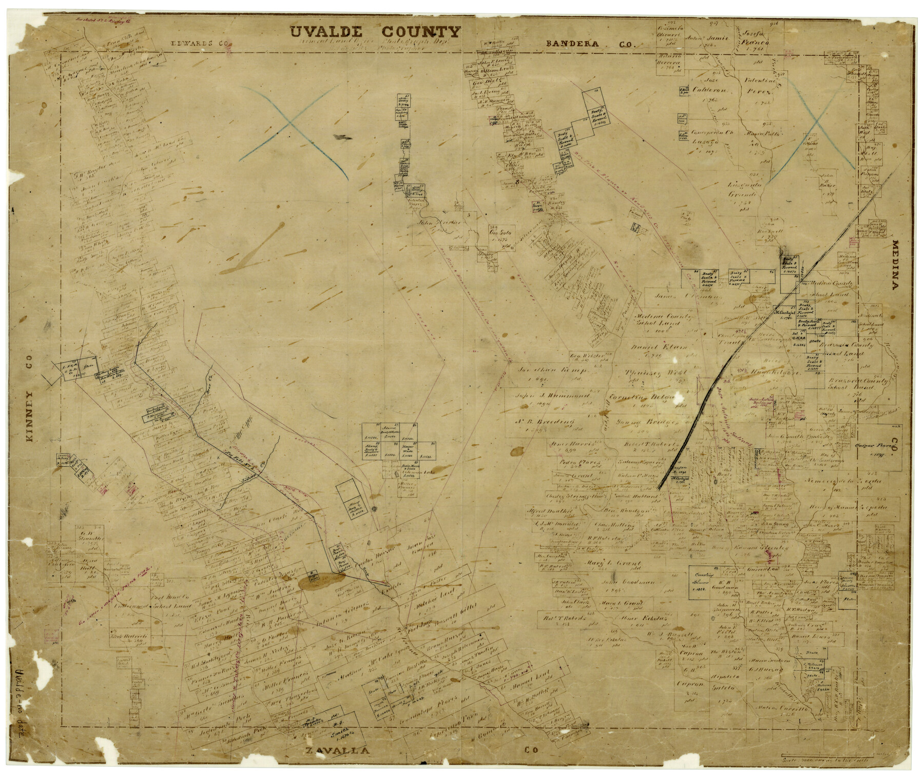 4636, Uvalde County, General Map Collection