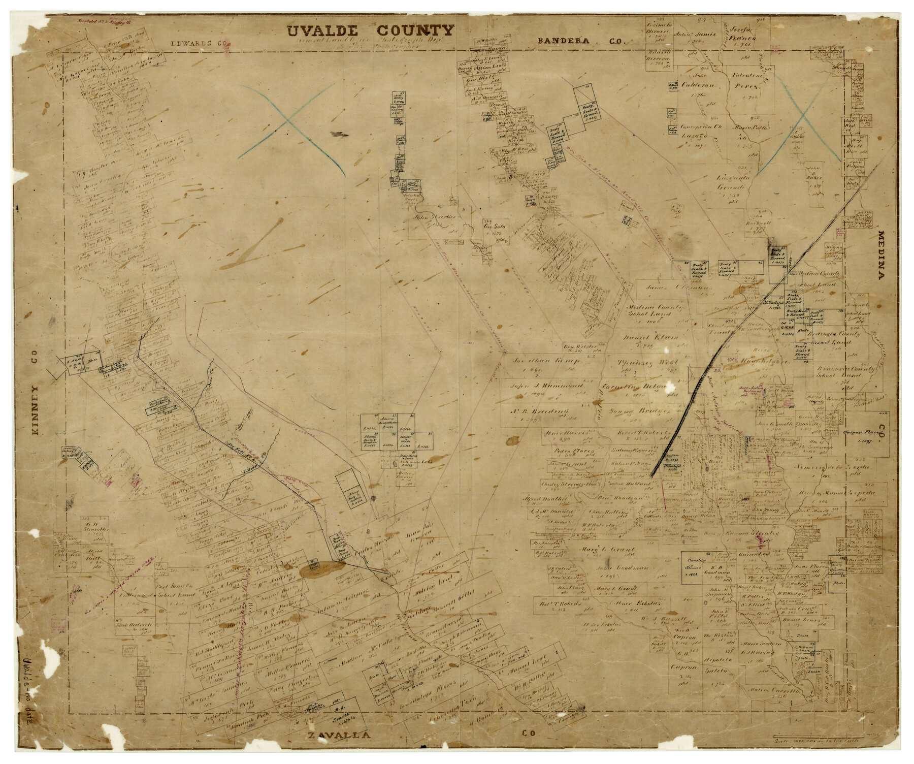 4636, Uvalde County, General Map Collection
