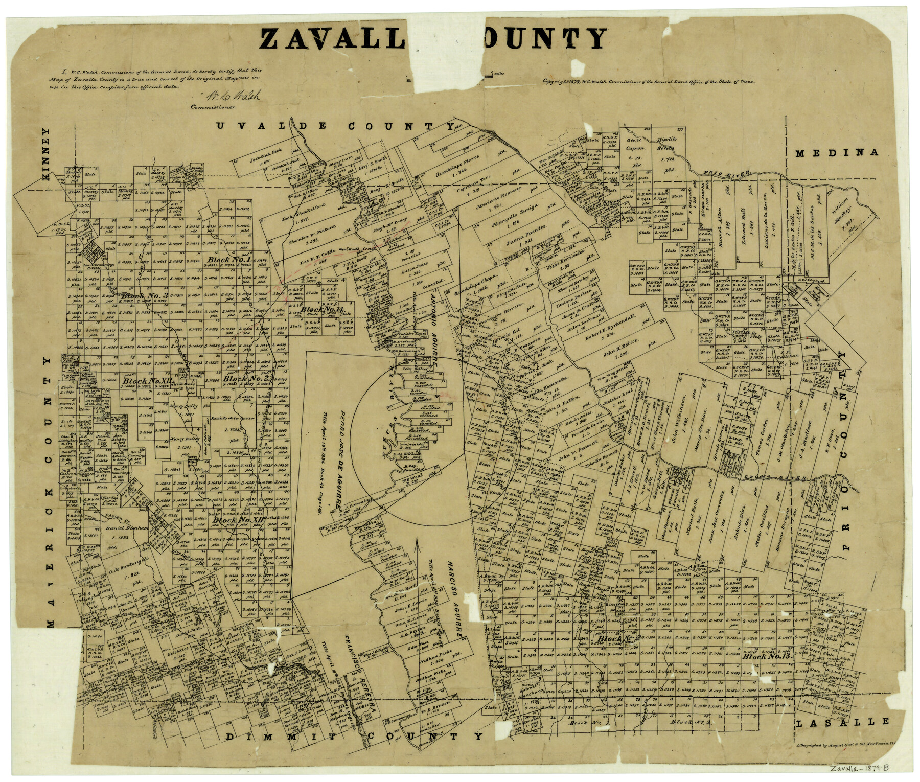 4645, Zavalla County, General Map Collection
