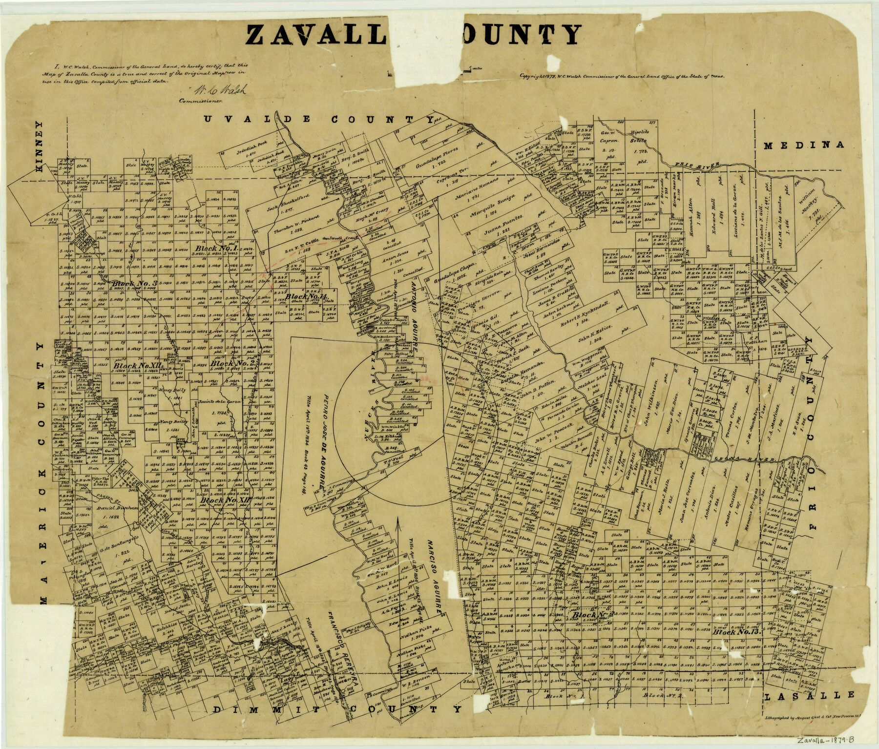 4645, Zavalla County, General Map Collection