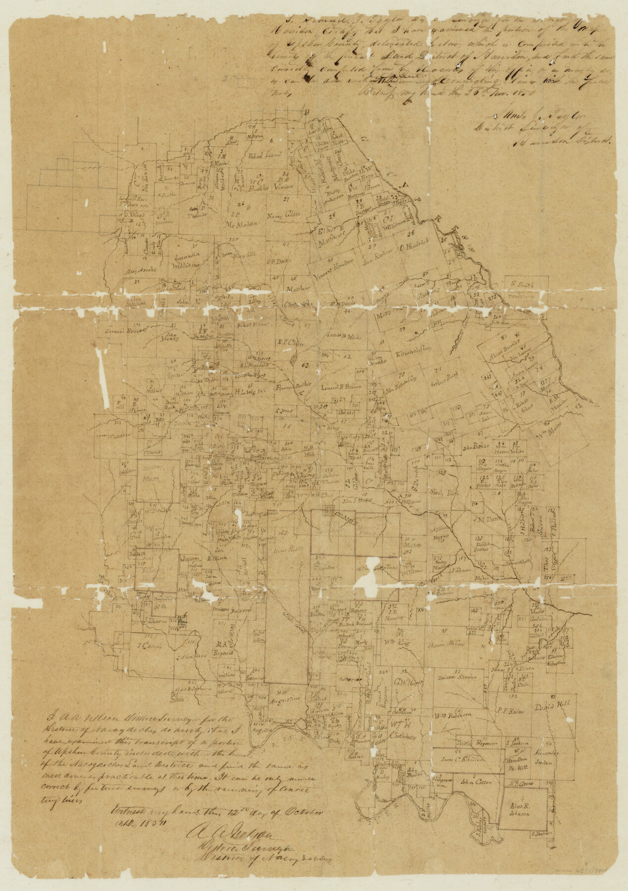 [Map of Upshur County]