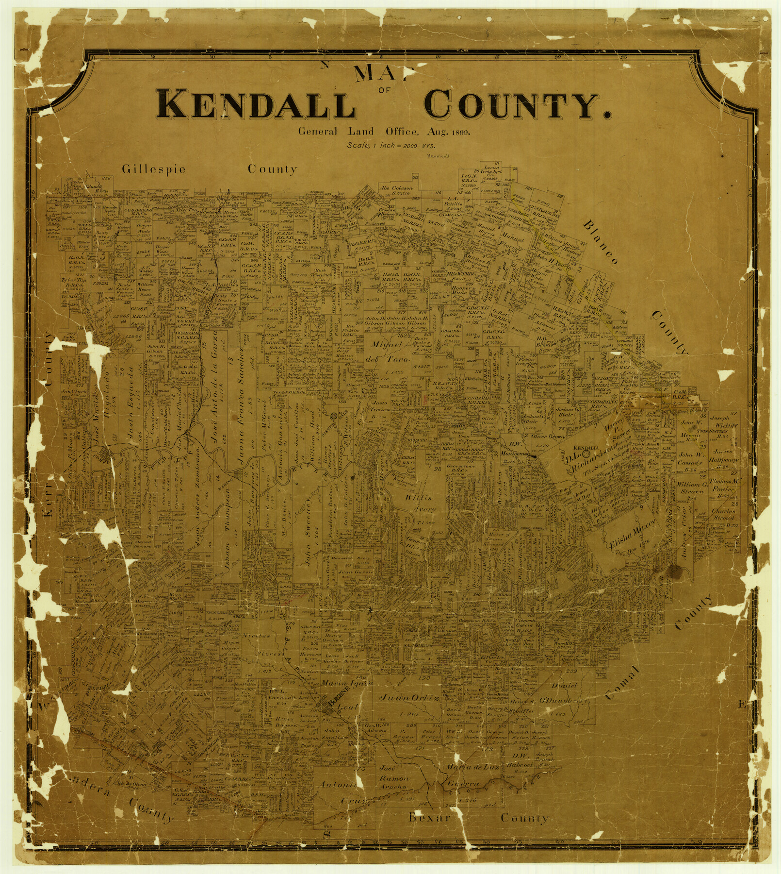 4678, Map of Kendall County, General Map Collection