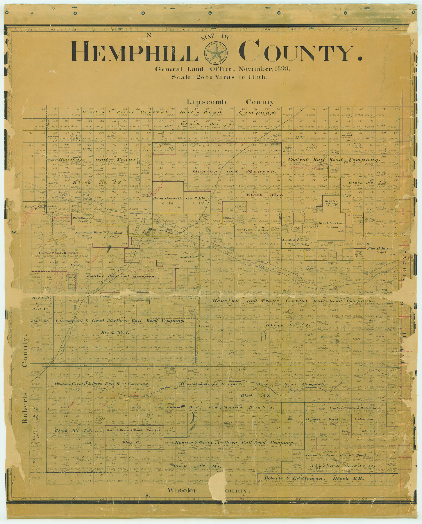 4682, Hemphill County, General Map Collection