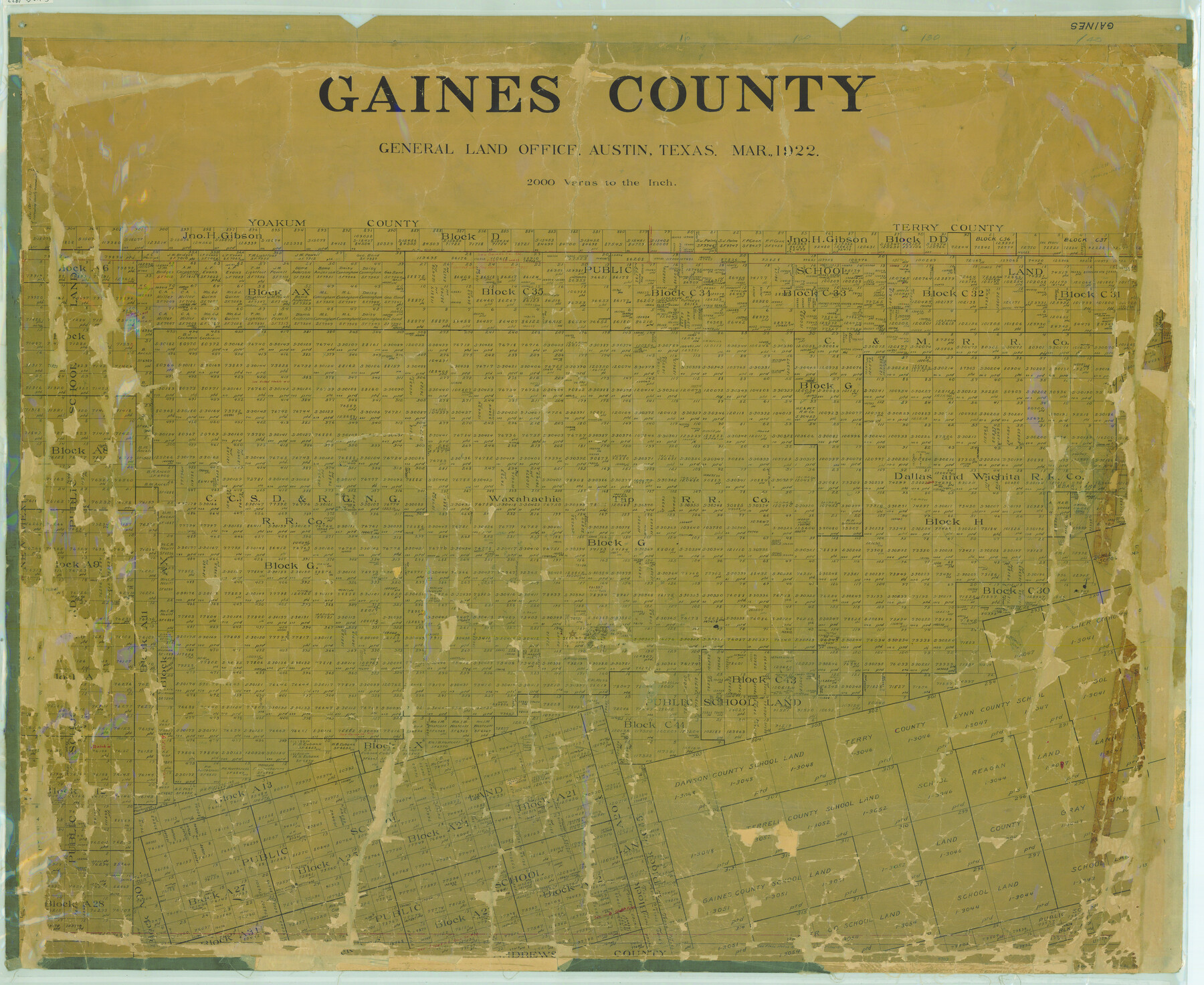 4703, Gaines County, General Map Collection