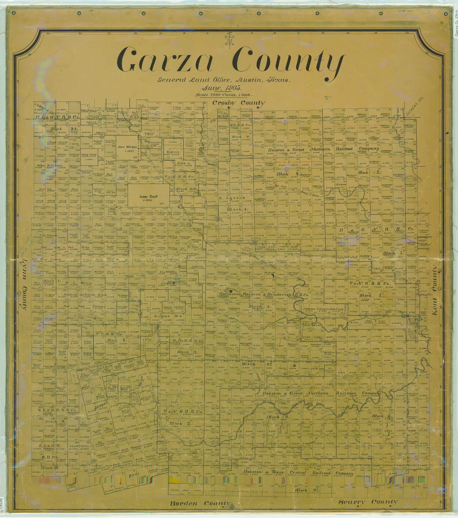 4704, Garza County, General Map Collection