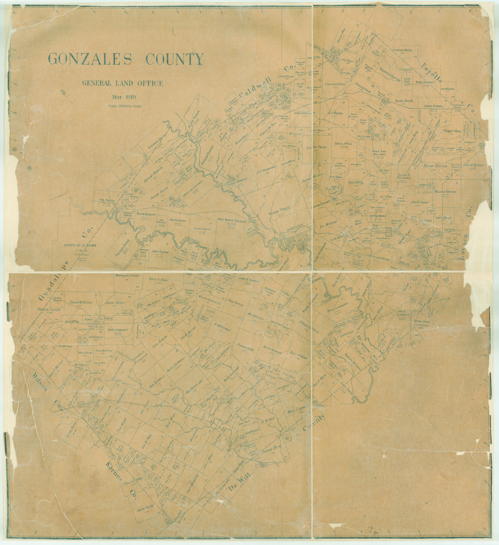 4706, Gonzales County, General Map Collection