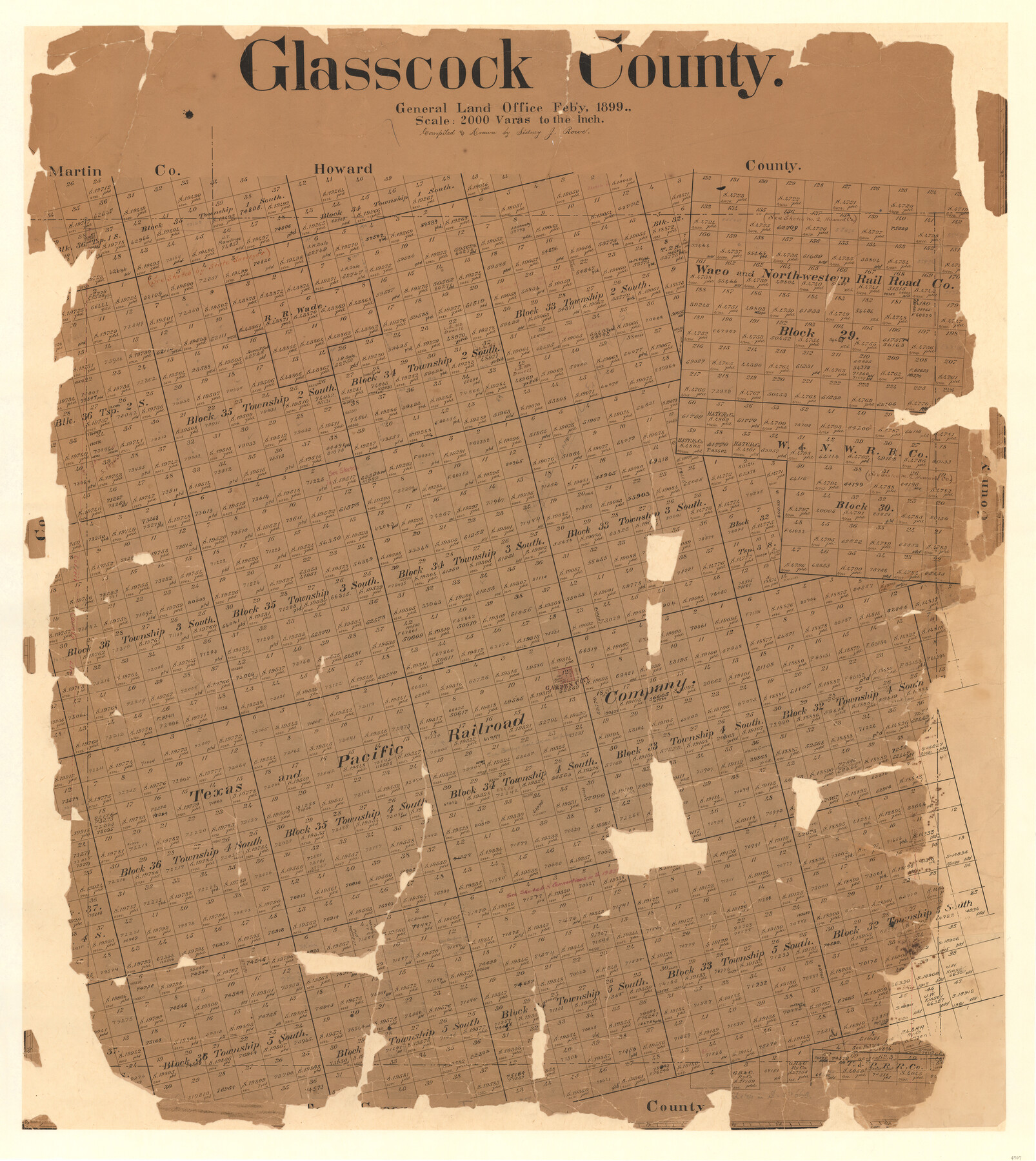 4707, Glasscock County, General Map Collection