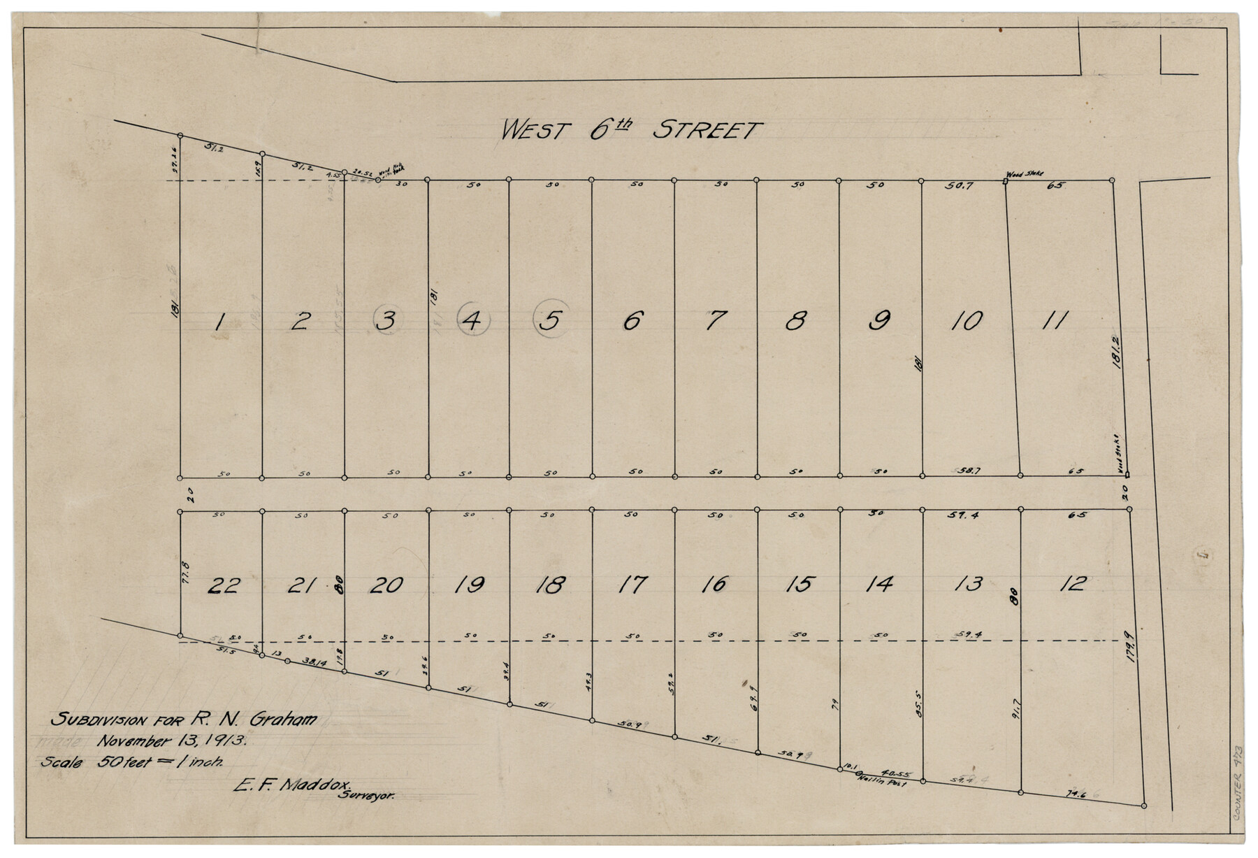 473, Subdivision for R.N. Graham, Maddox Collection

