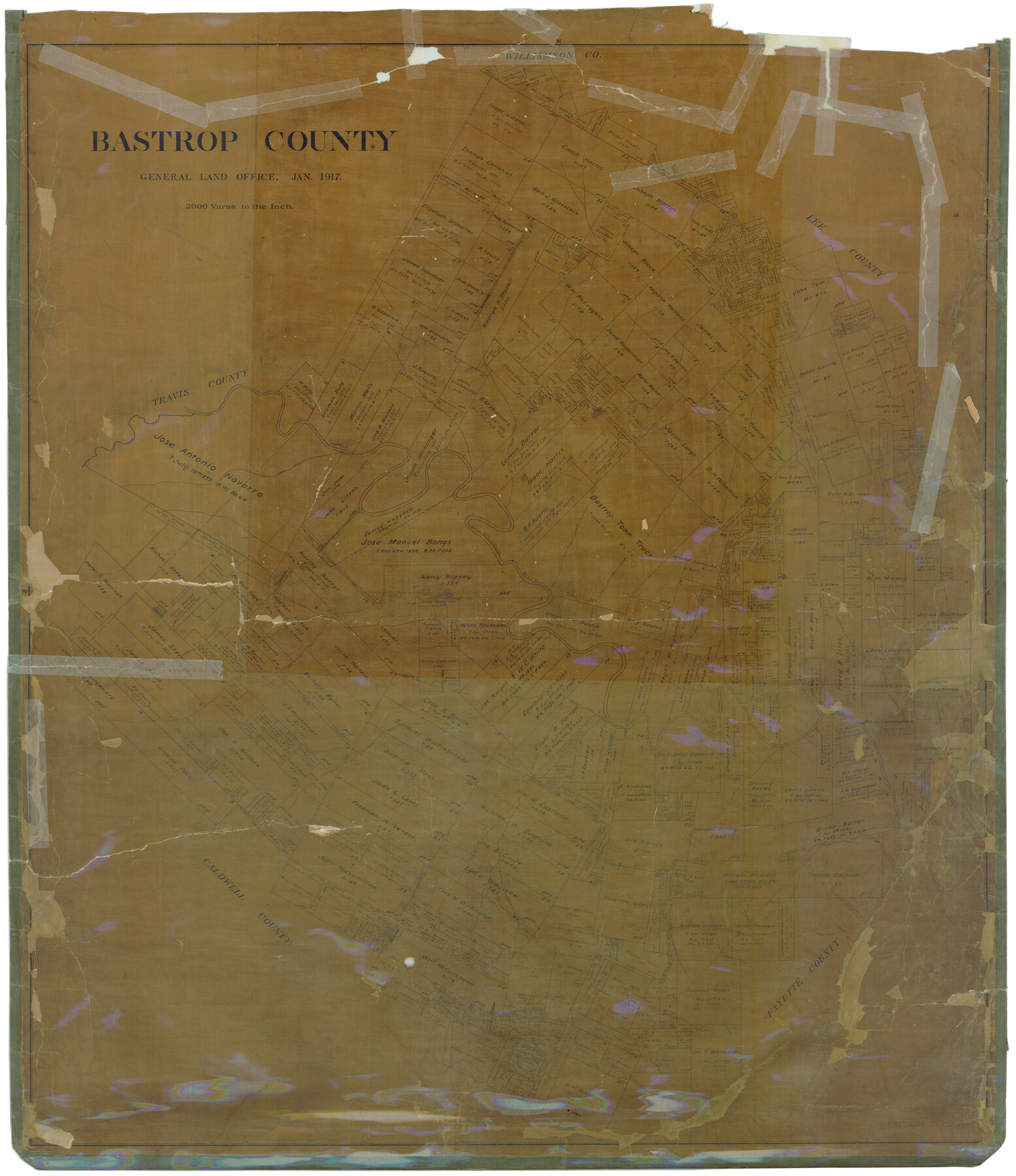 4796, Bastrop County, General Map Collection