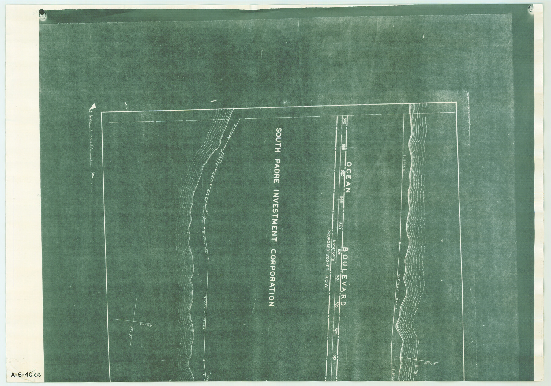 4808, Map of Padre Island Showing Location of Zoning Districts, General Map Collection