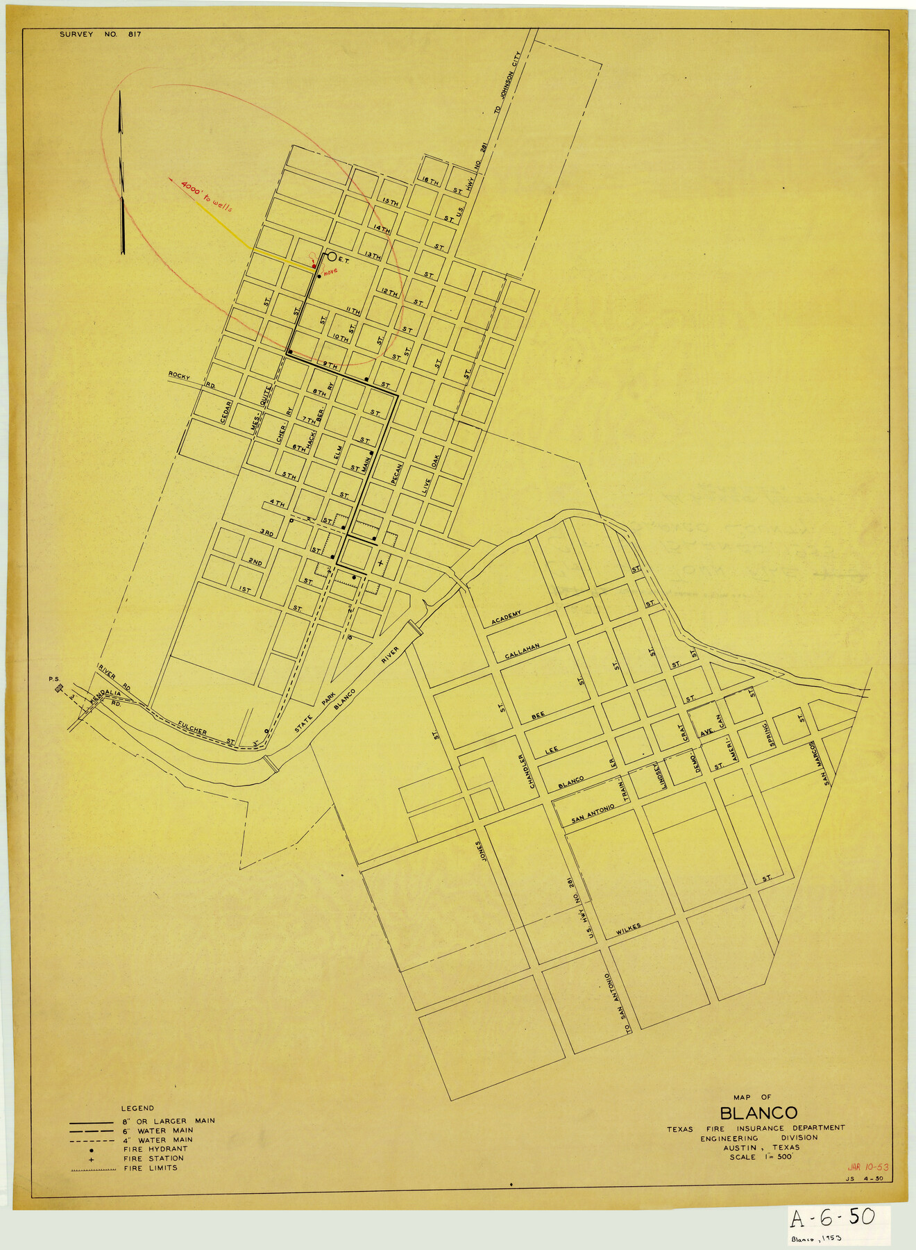 4822, Map of Blanco, General Map Collection