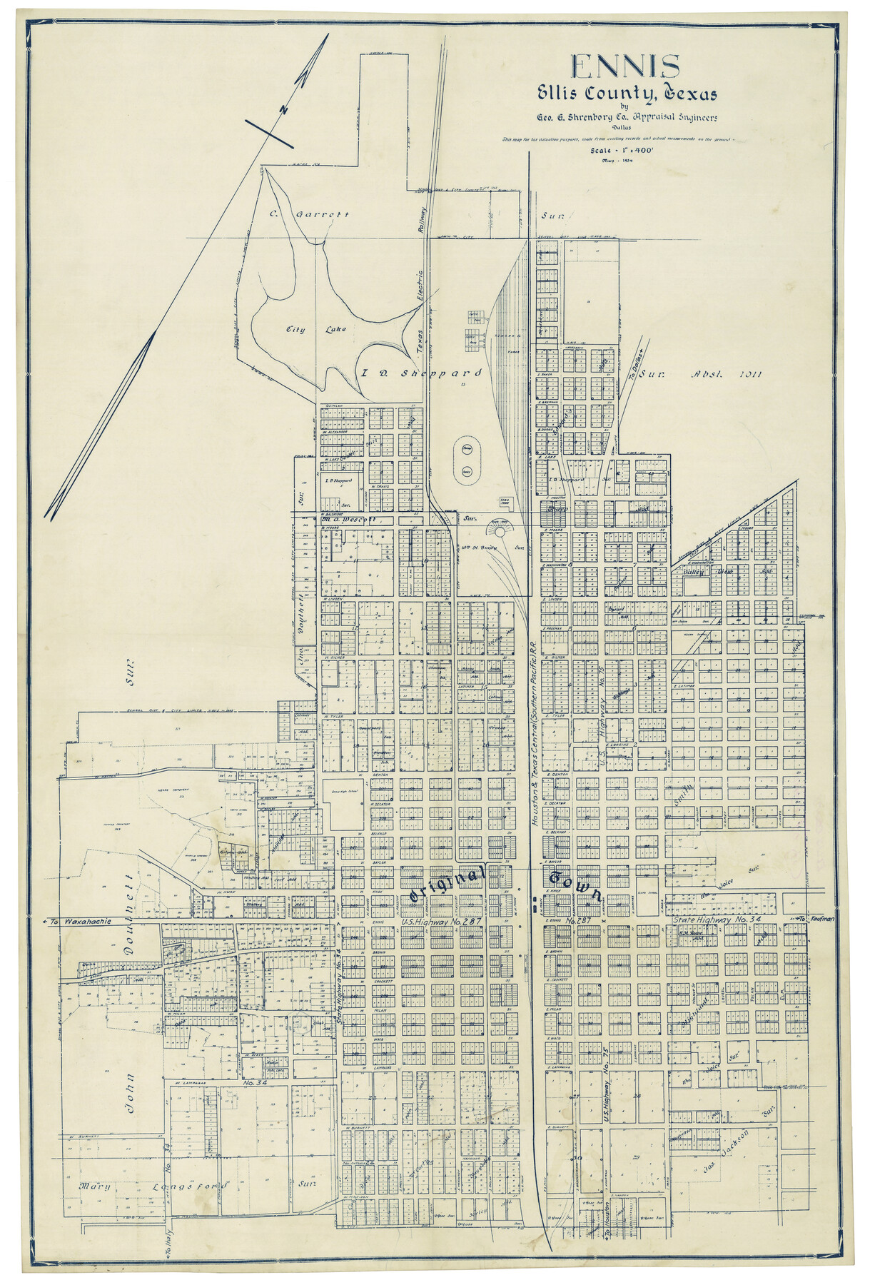 4826, Ennis, Ellis County, Texas, General Map Collection