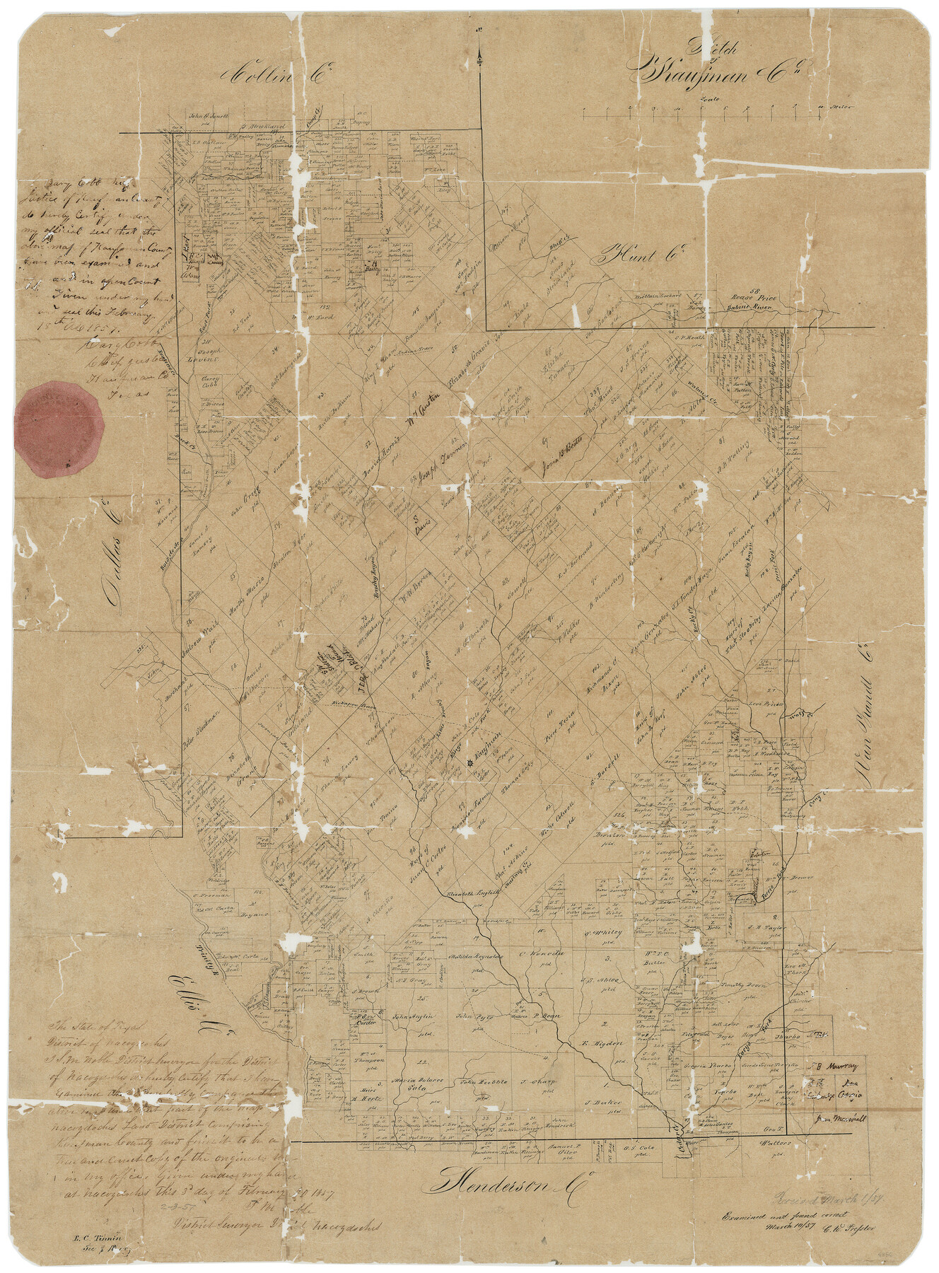 4856, Kaufman County Sketch File 3, General Map Collection
