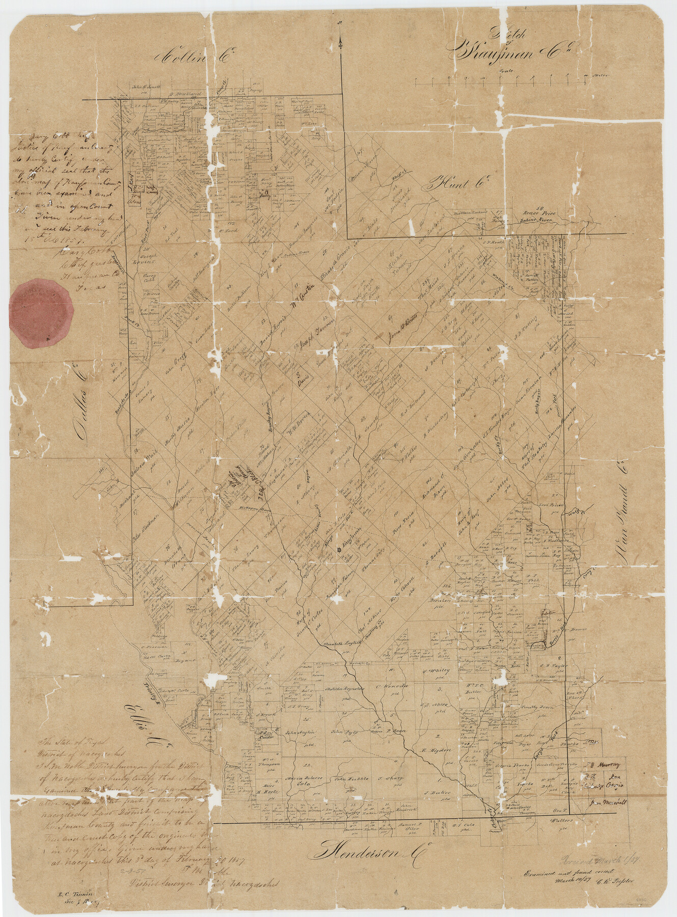 4856, Kaufman County Sketch File 3, General Map Collection