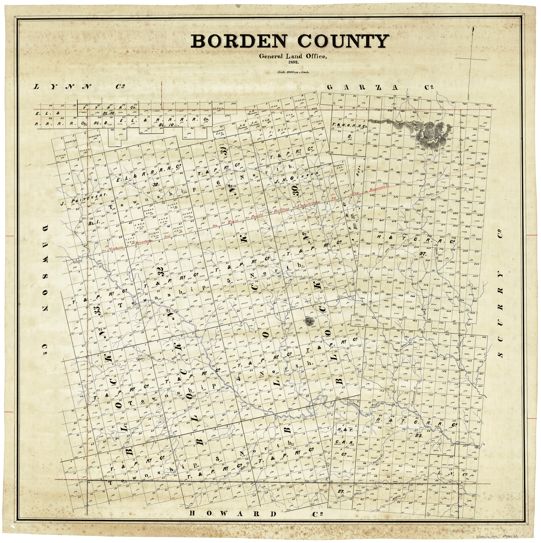 4887, Borden County, General Map Collection
